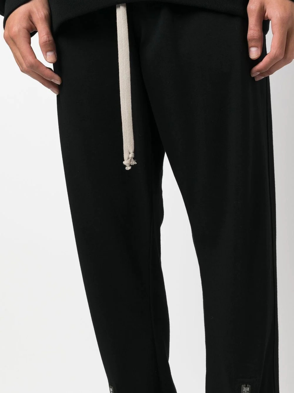 drawstring-fastening waistband track pants - 4