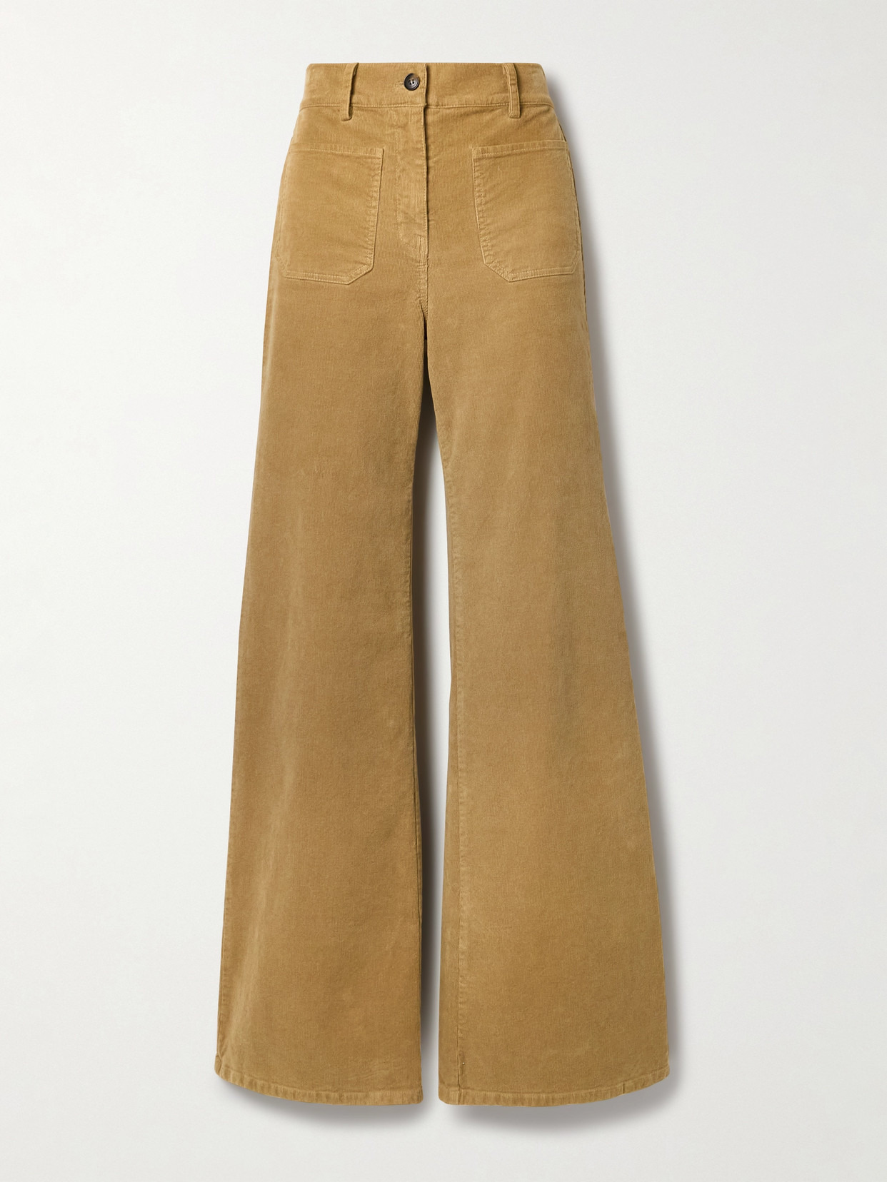 Florence Cotton-blend Corduroy Flared Pants - 1