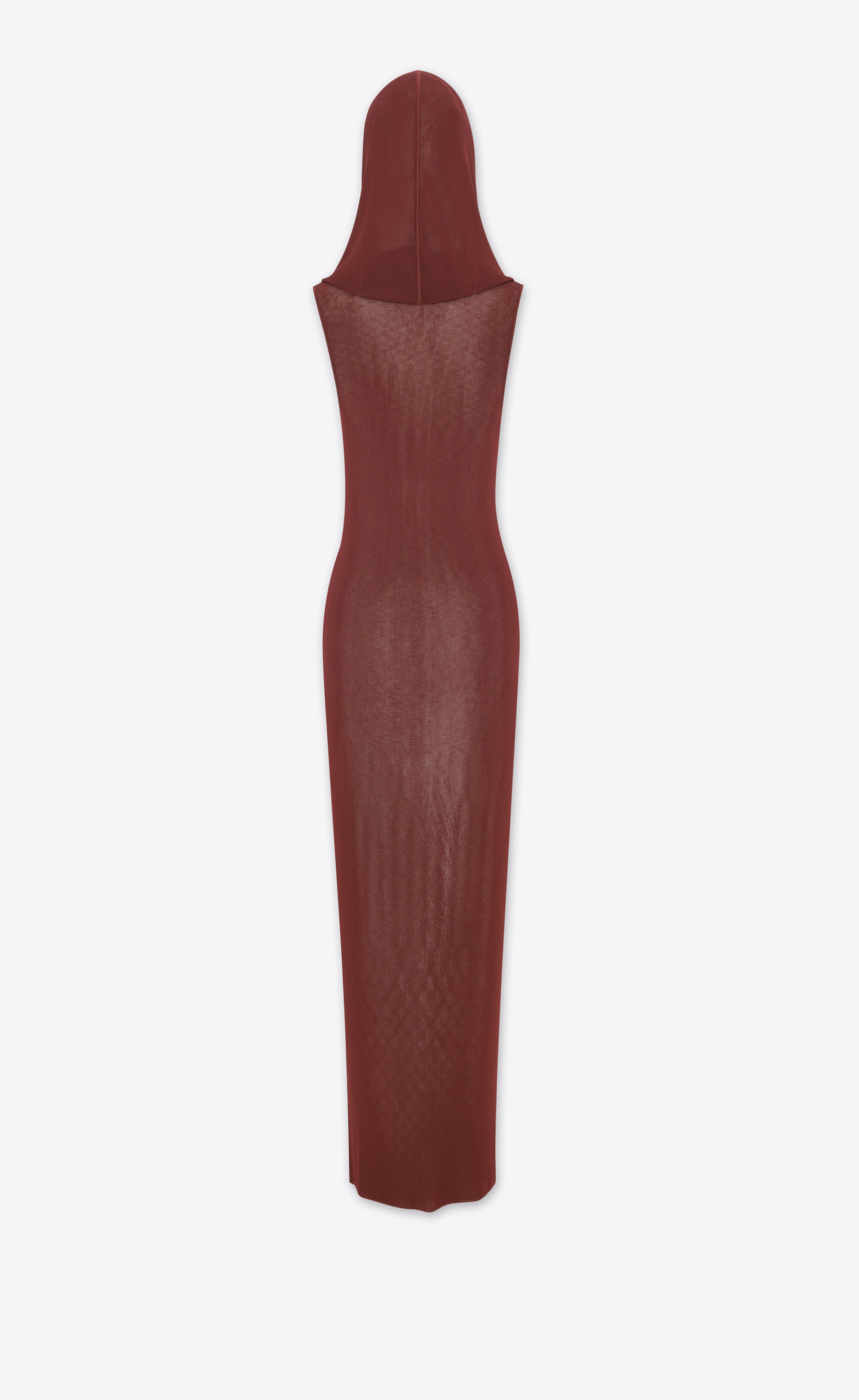ワンピース Saint Laurent Wool Blend Knit Hooded Sleeveless Dress SAINT LAURENT hooded dress in knit | REVERSIBLE