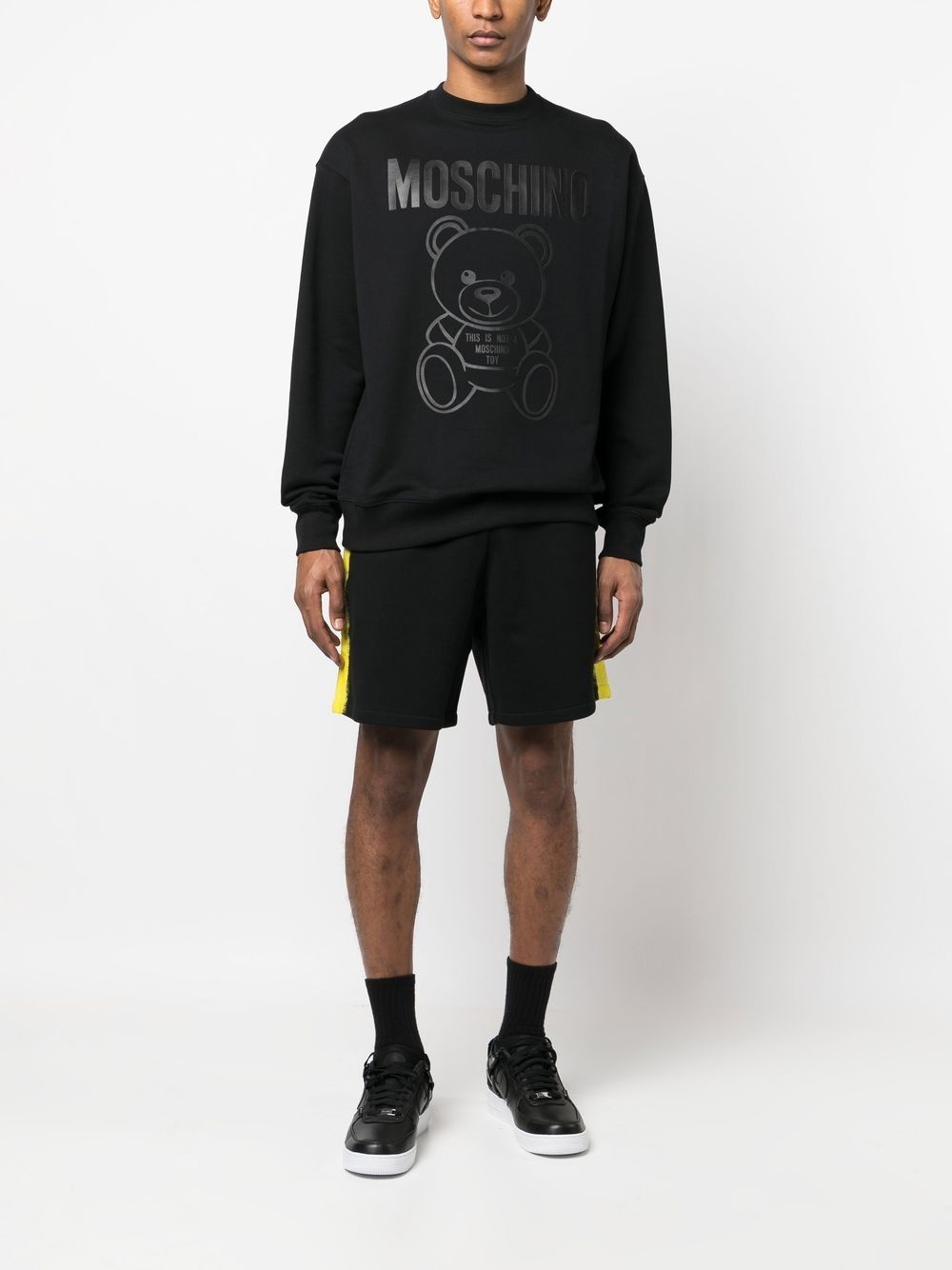 teddy logo-print cotton sweatshirt - 2