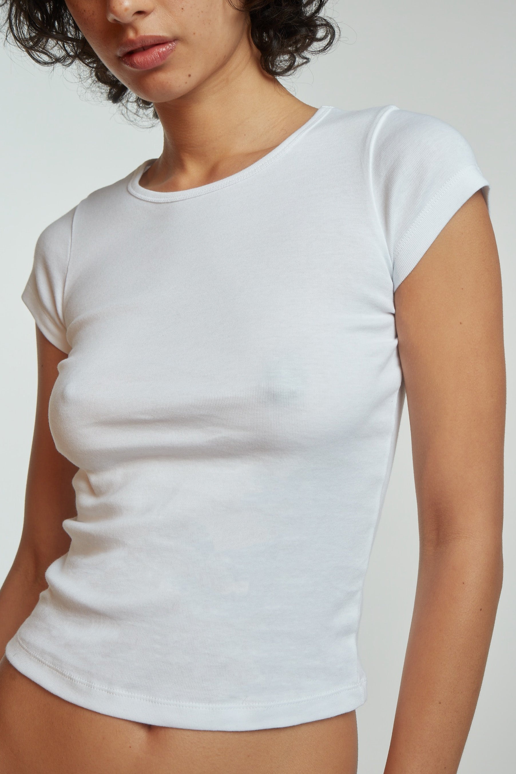 The Baby Tee: Cotton Jersey White - 9