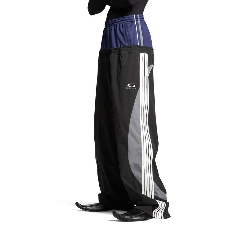 Men's Cut-up Tracksuit Pants in Black 6