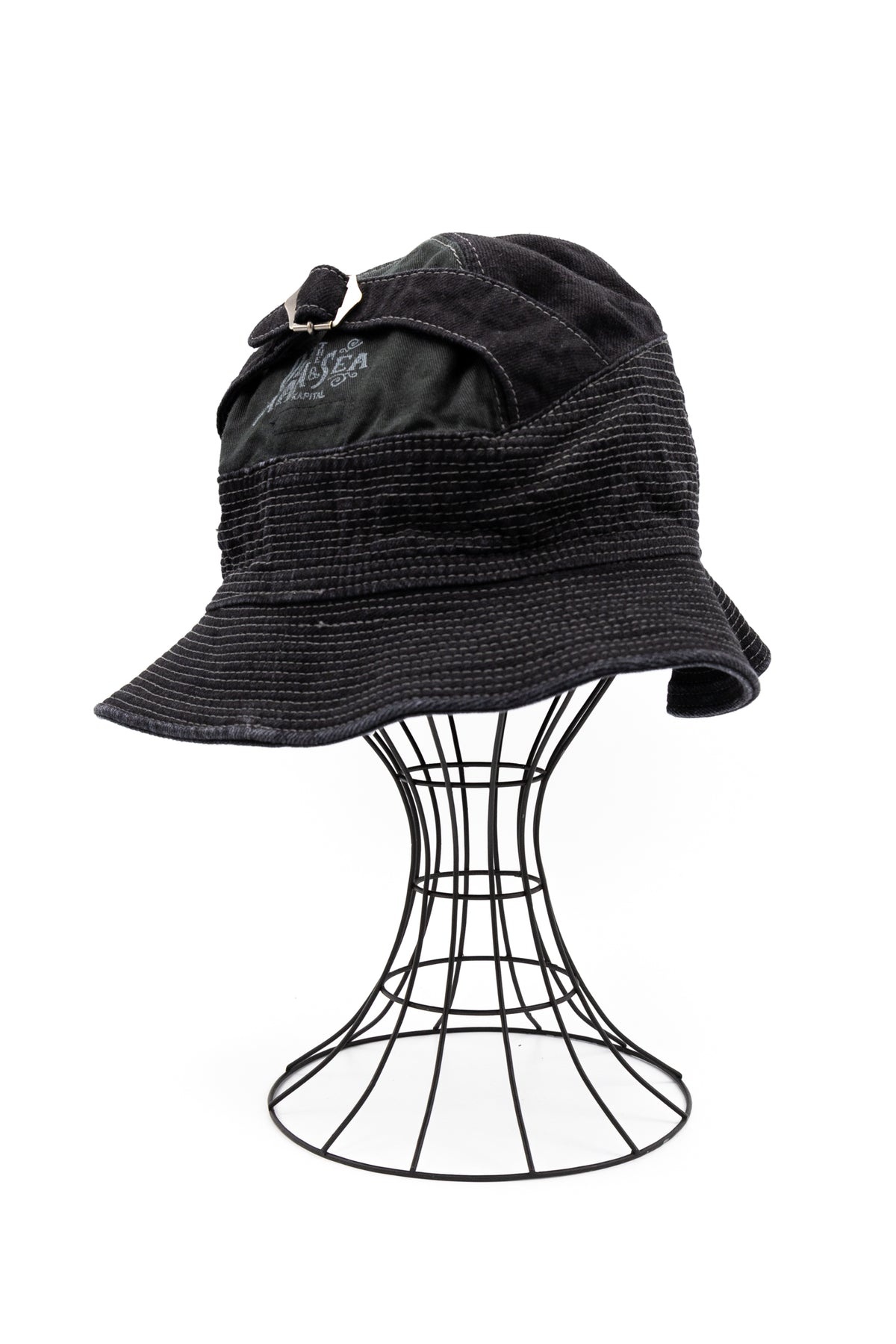 The Old Man and the Sea Distressed Buckled Cotton-Twill Bucket Hat