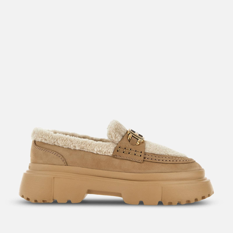 Loafers Hogan H619 Beige Brown 1