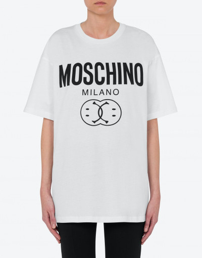 Moschino DOUBLE SMILEY® ORGANIC JERSEY OVER T-SHIRT outlook