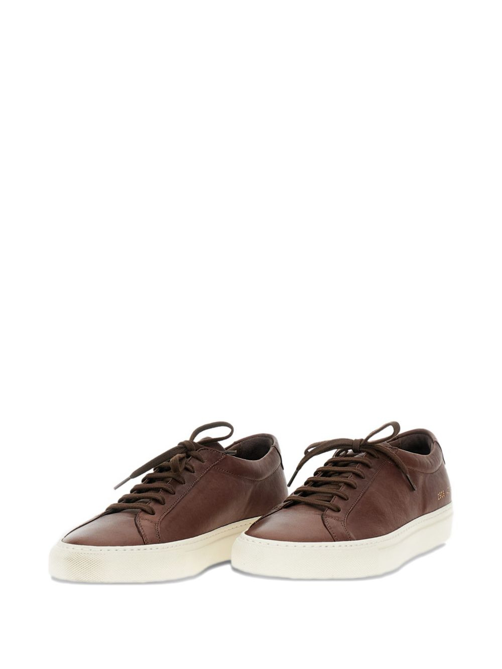 lace-up leather sneakers - 2