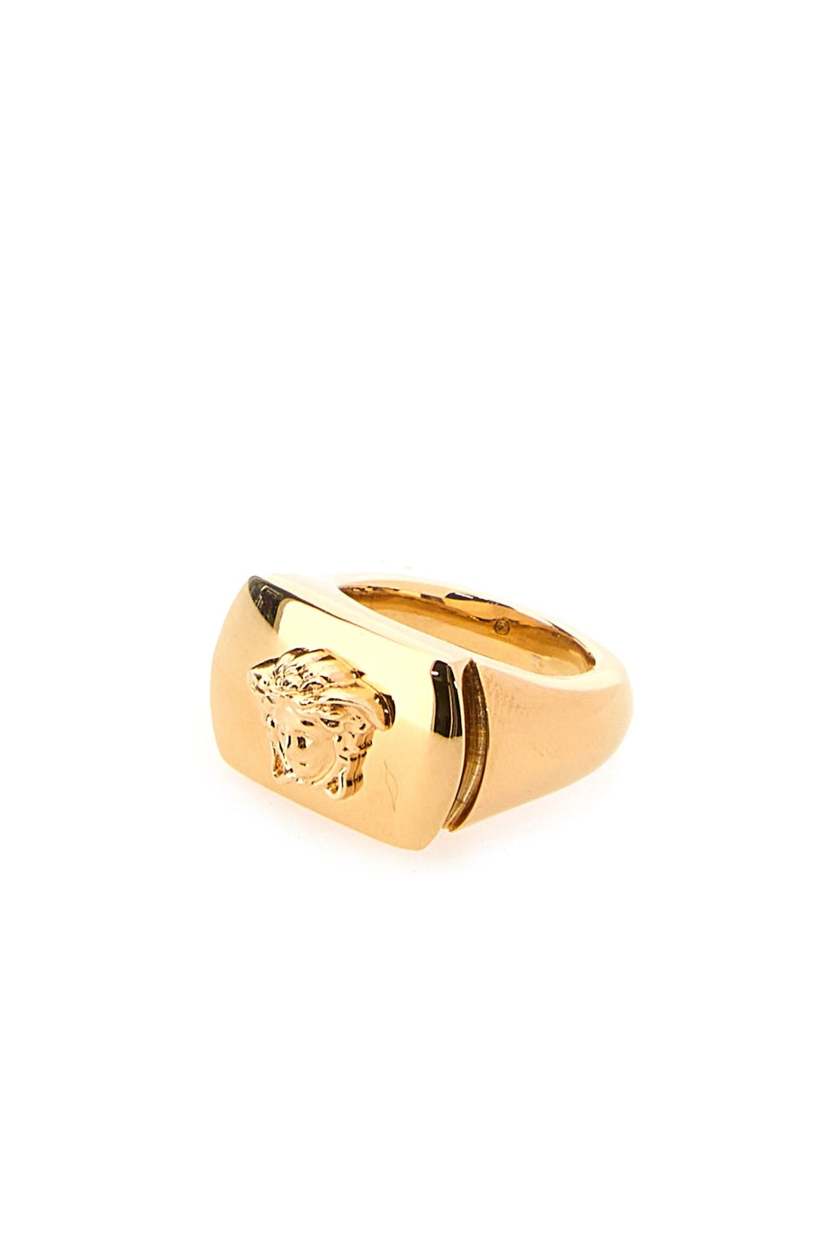 Gold metal Medusa ring - 2