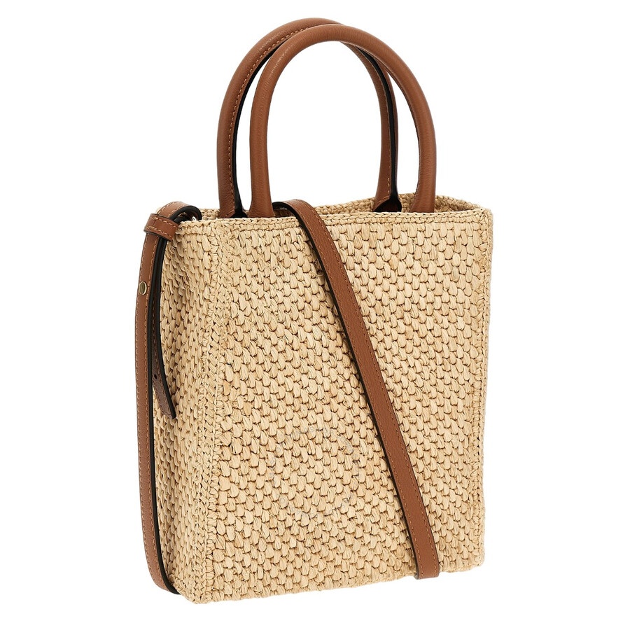 Loewe Vertical Tote Mini Handbag - Beige - 2