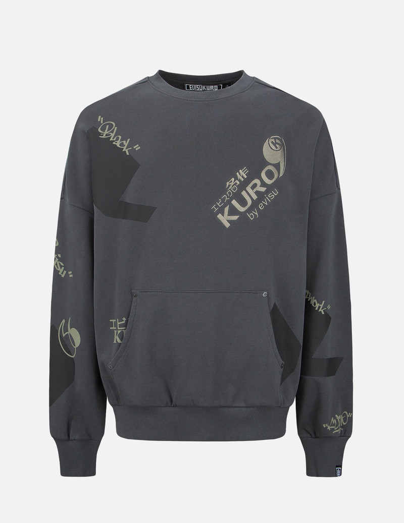 Quotation Mark Print Sweatshirt 1