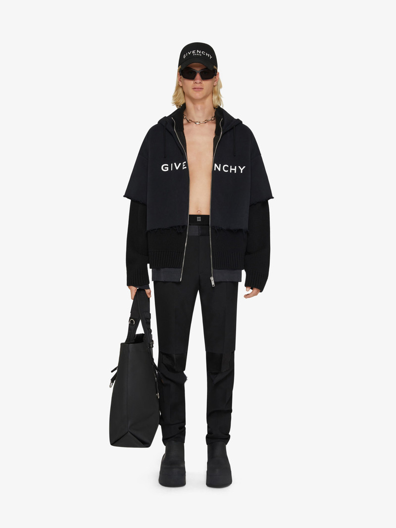 Givenchy CUT & LAYER HOODIE IN WOOL AND COTTON outlook