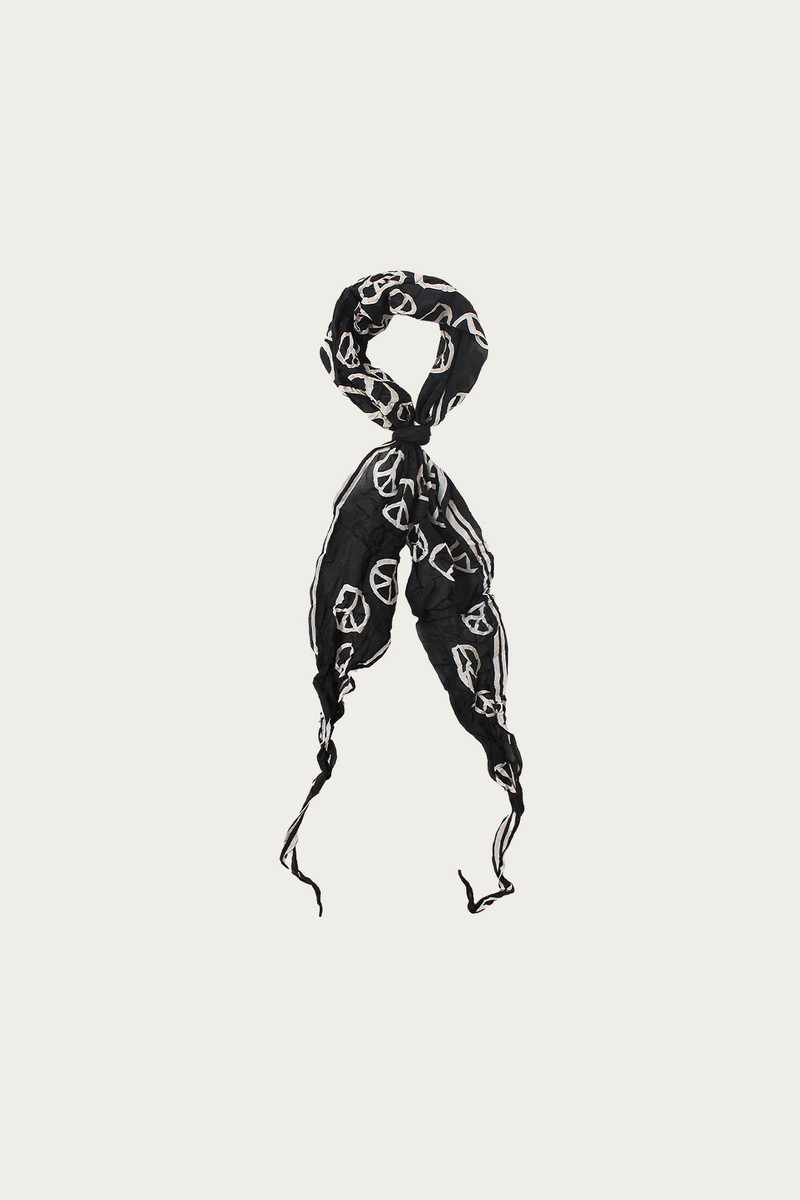 Kapital WASHER Silk Neckerchief - Black outlook