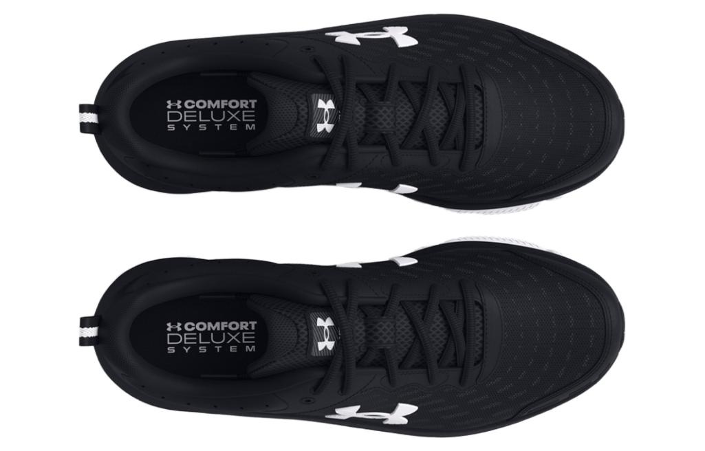 (WMNS) Under Armour Charged Assert 10 'Black White' 3026179-001 - 4