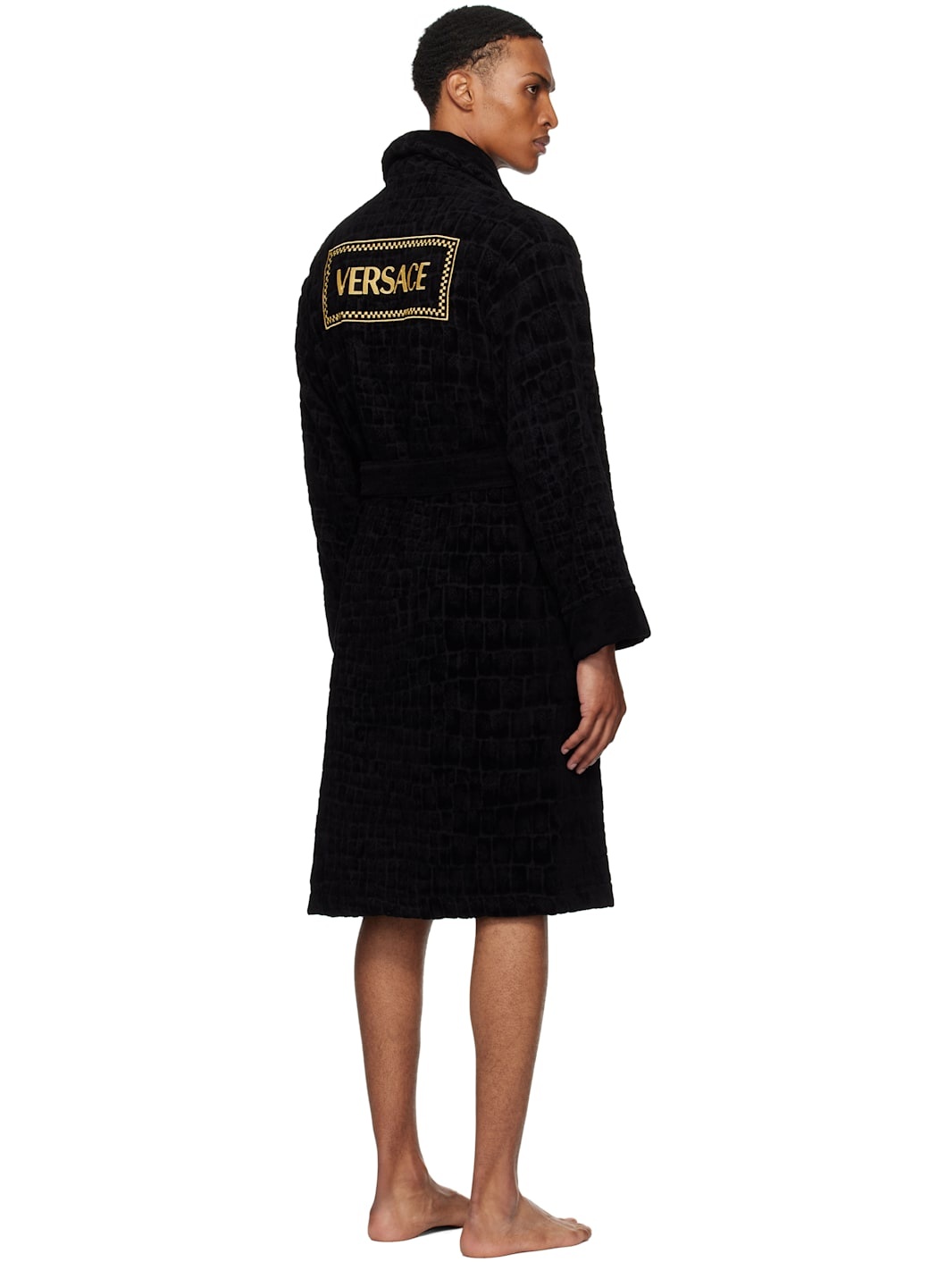 Black Icon Bathrobe - 3