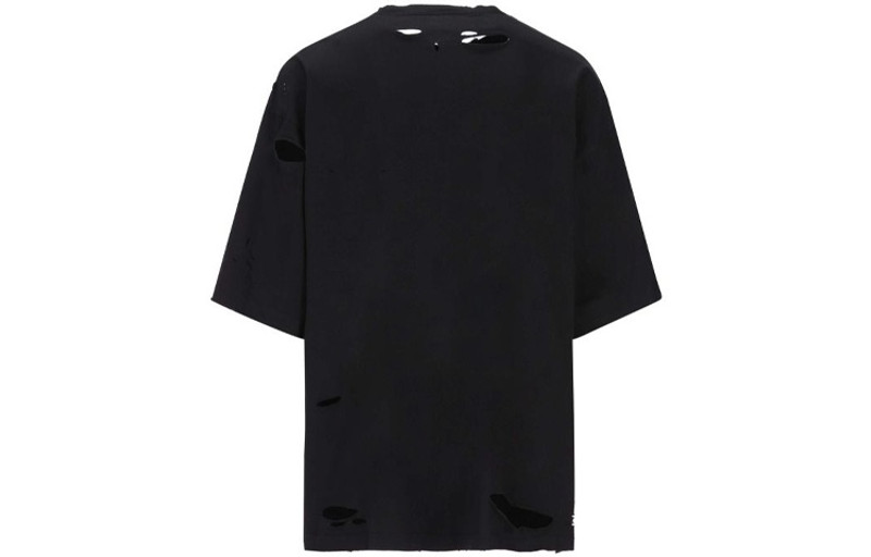 BALENCIAGA Balenciaga Destroyed T-Shirt 'Black' 661715TKV601000 outlook