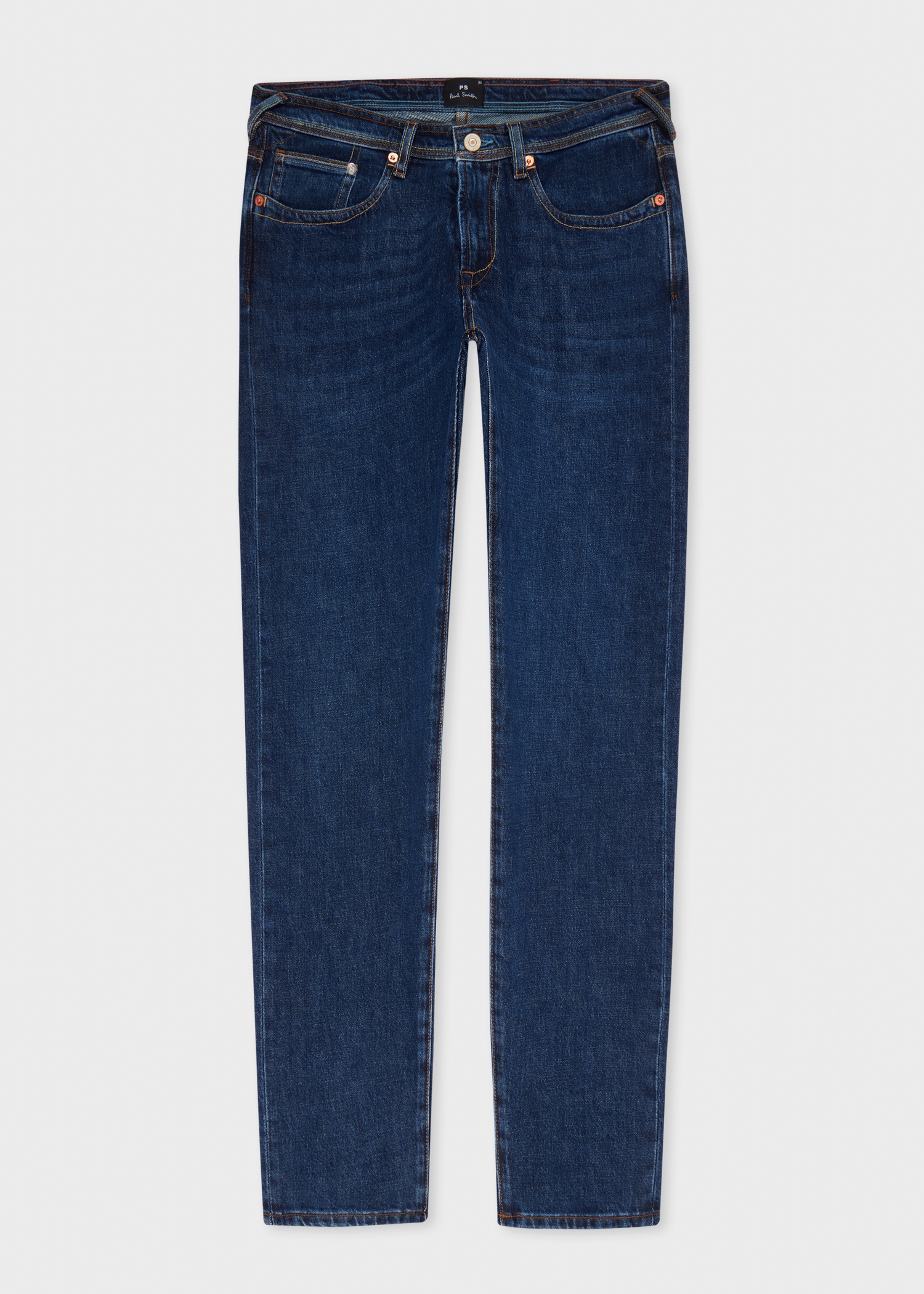 Tapered-Fit 'Organic Vintage Stretch' Dark-Wash Jeans - 1