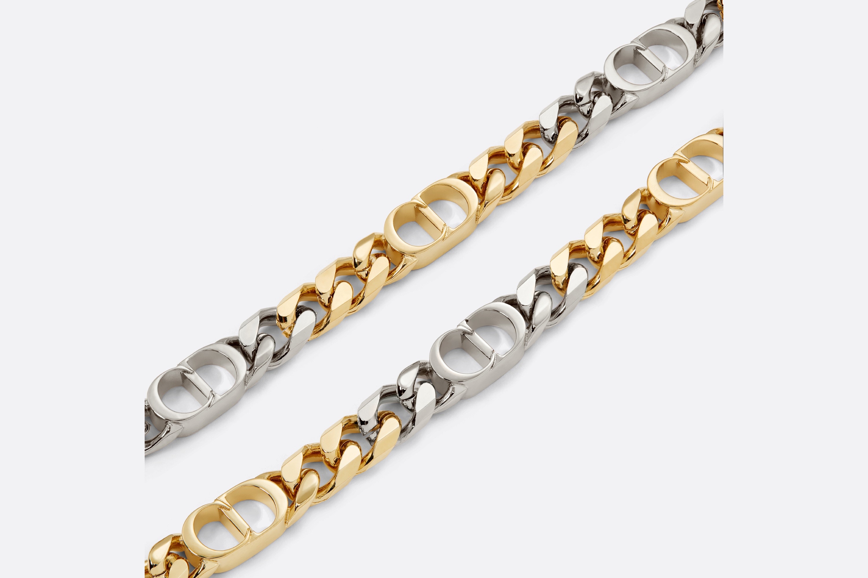 CD Icon Thin Chain Link Necklace - 2