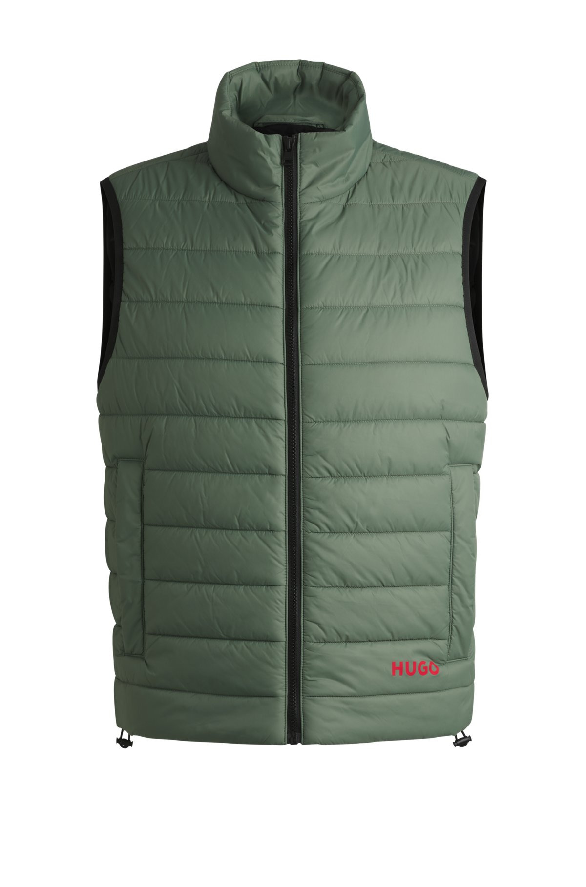 WATER-REPELLENT SLIM-FIT GILET WITH LOGO DETAIL - 1