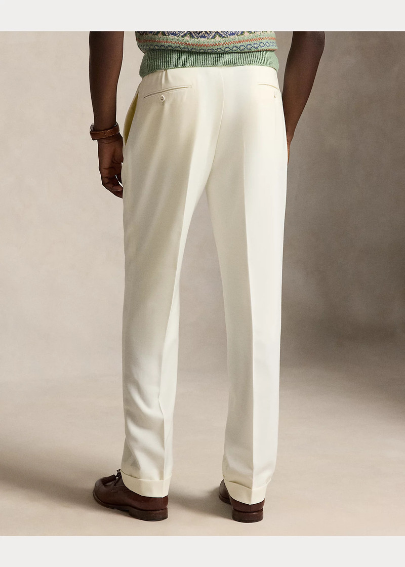 Pleated Wool Barathea Trouser 4