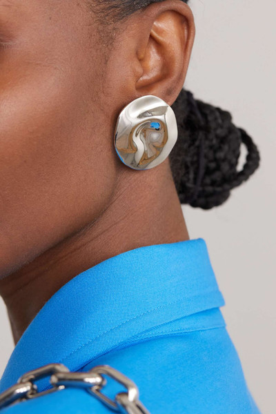 Alexander McQueen Beam Small silver-tone earrings outlook