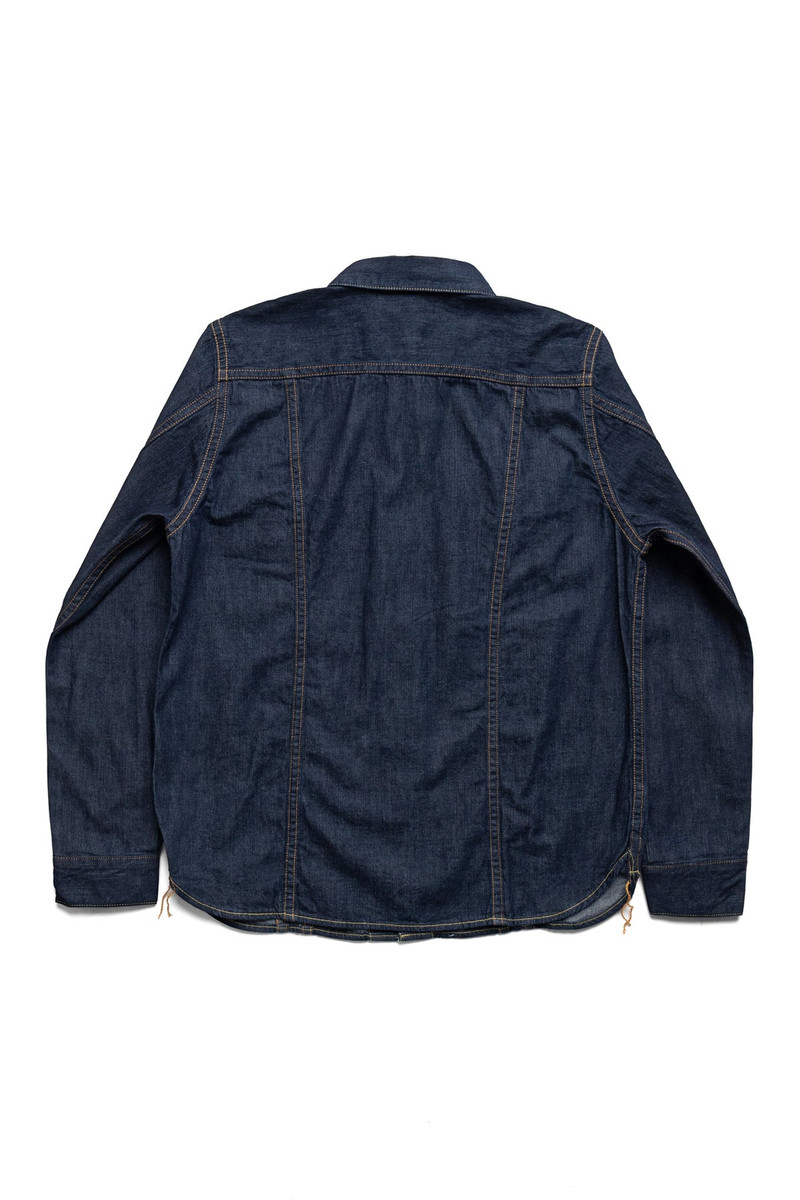 Pure Blue Japan 8oz Denim Type 3 Shirt - Indigo outlook