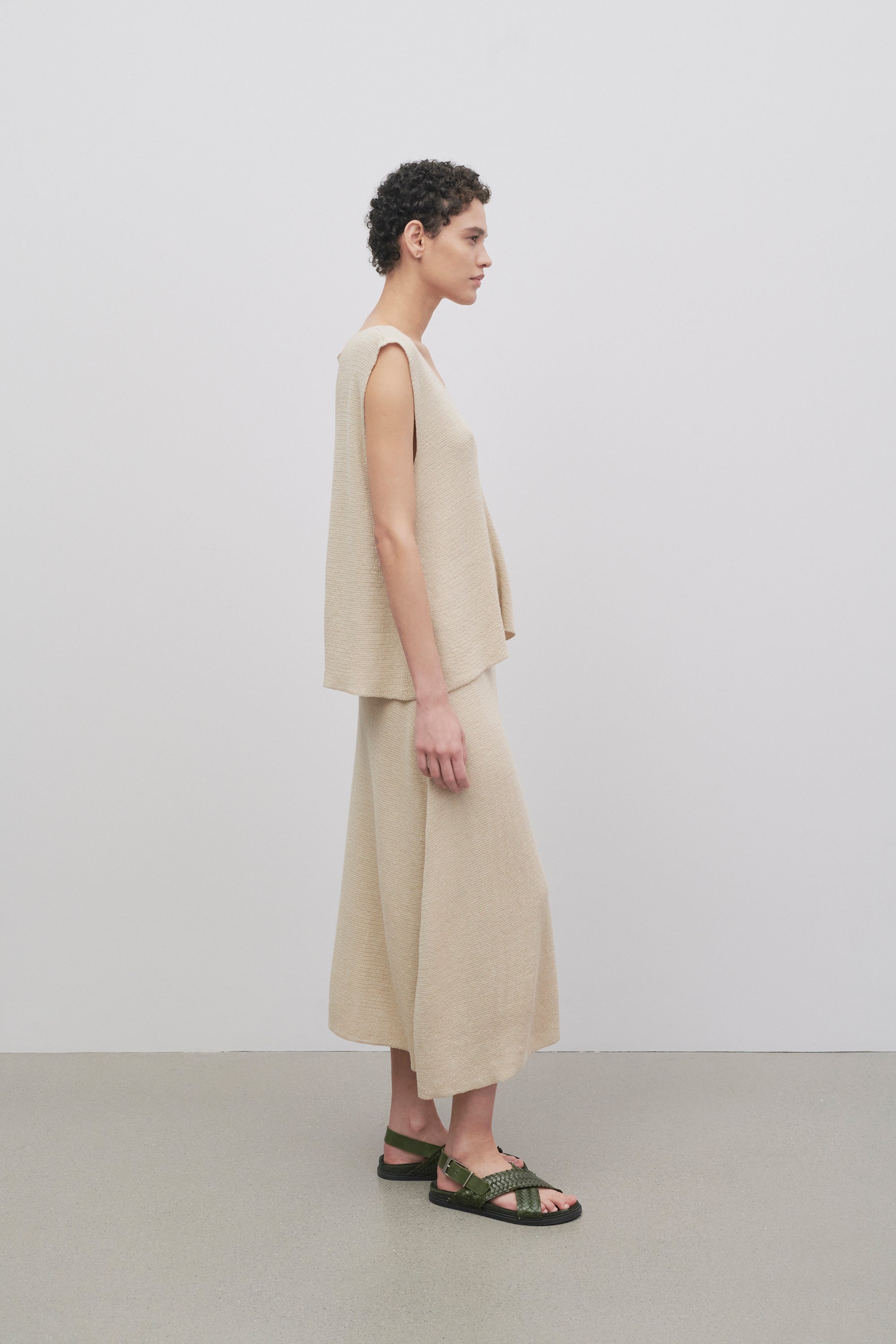Faithe Skirt in Linen - 4