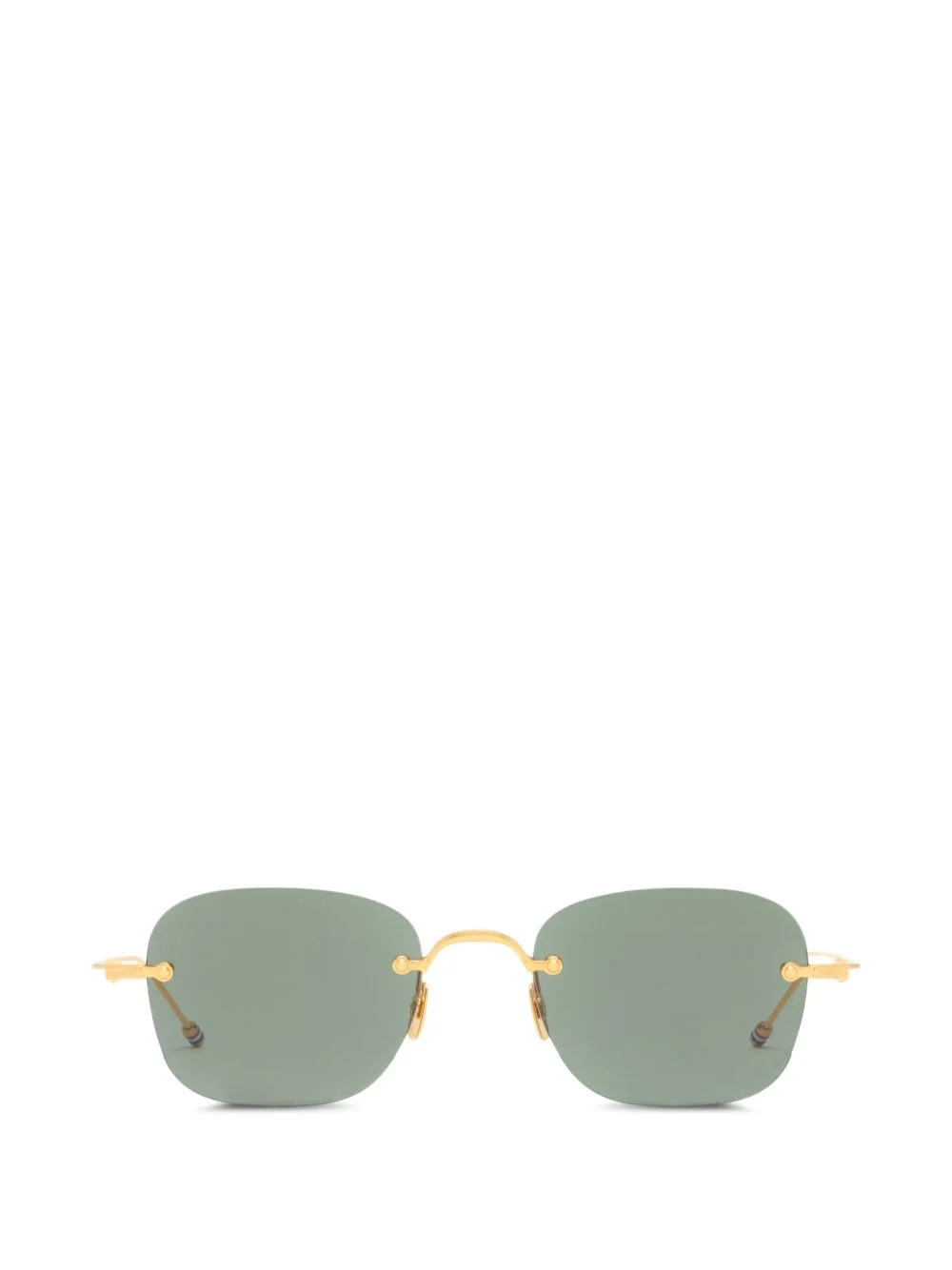 rimless rectangular sunglasses - 1