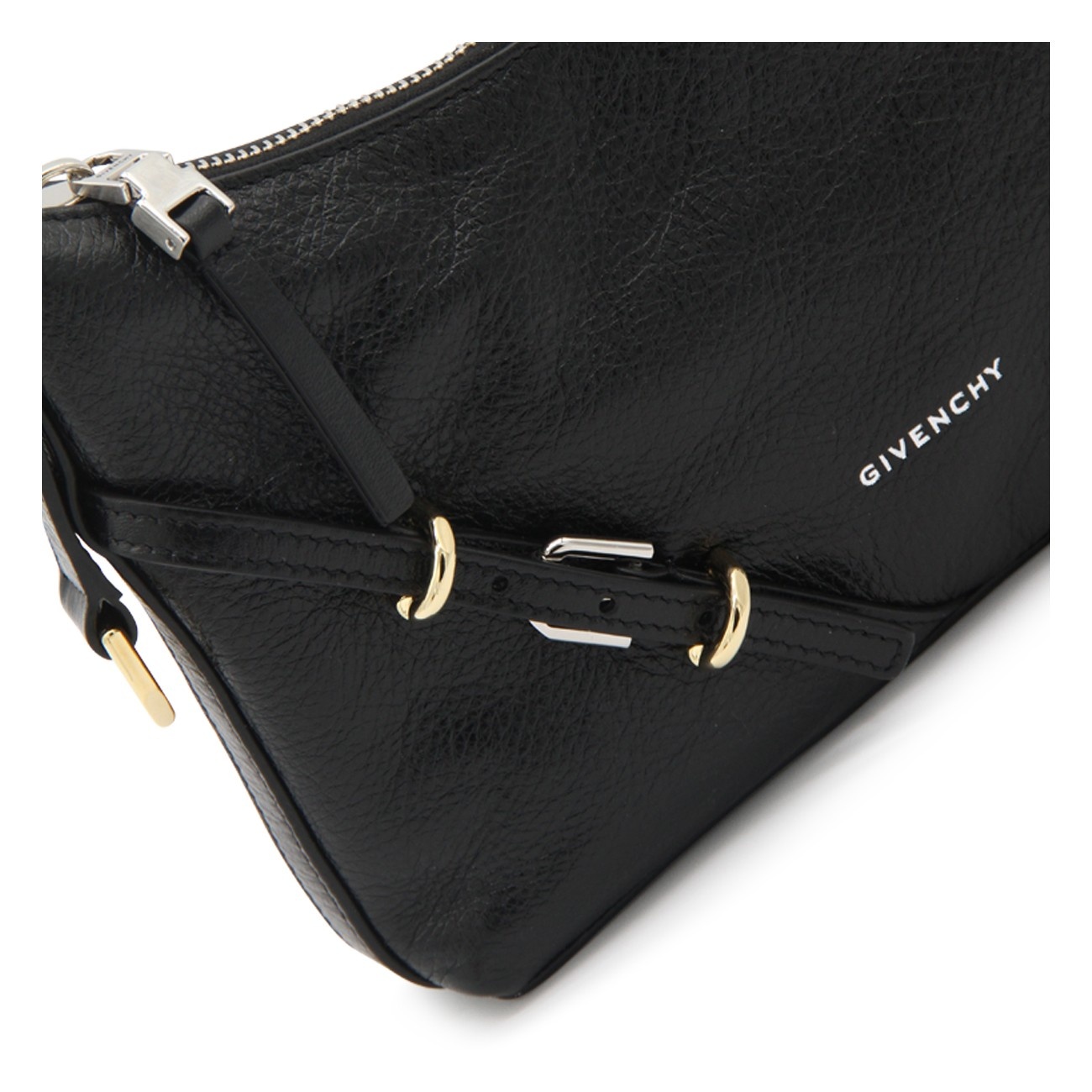 black leather voyou mini shoulder bag - 4