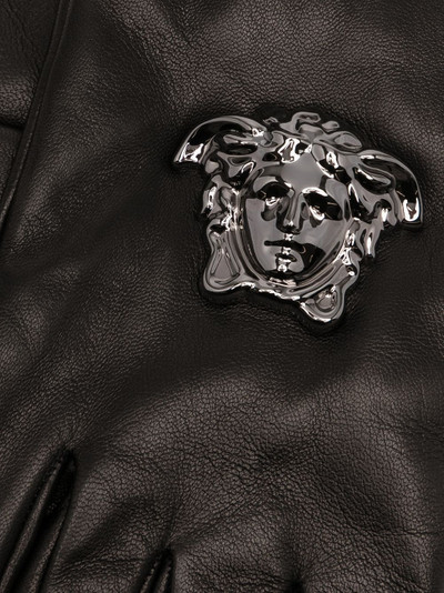 VERSACE La Medusa leather gloves outlook