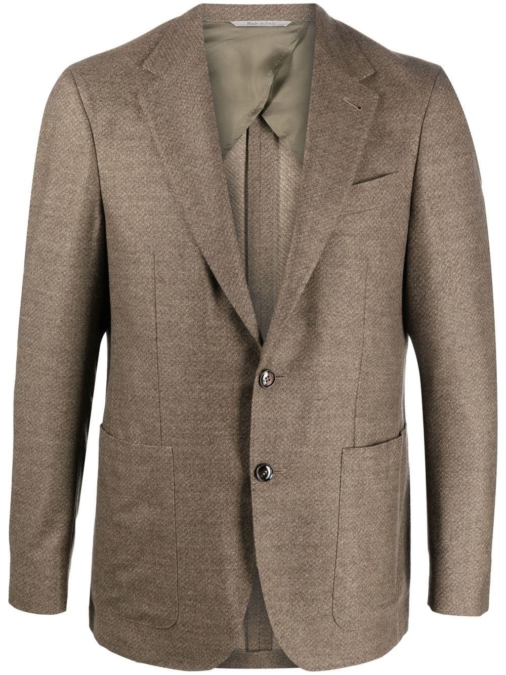 single-breasted wool blazer - 1