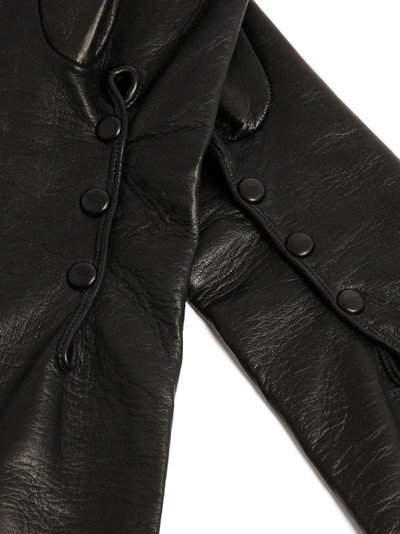 Erdem long leather gloves outlook