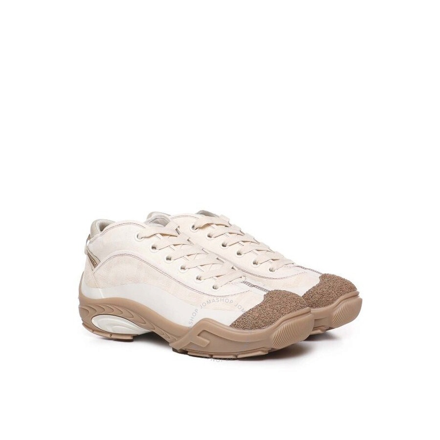 Fendi Lab Panelled Lace-Up Sneakers - 3