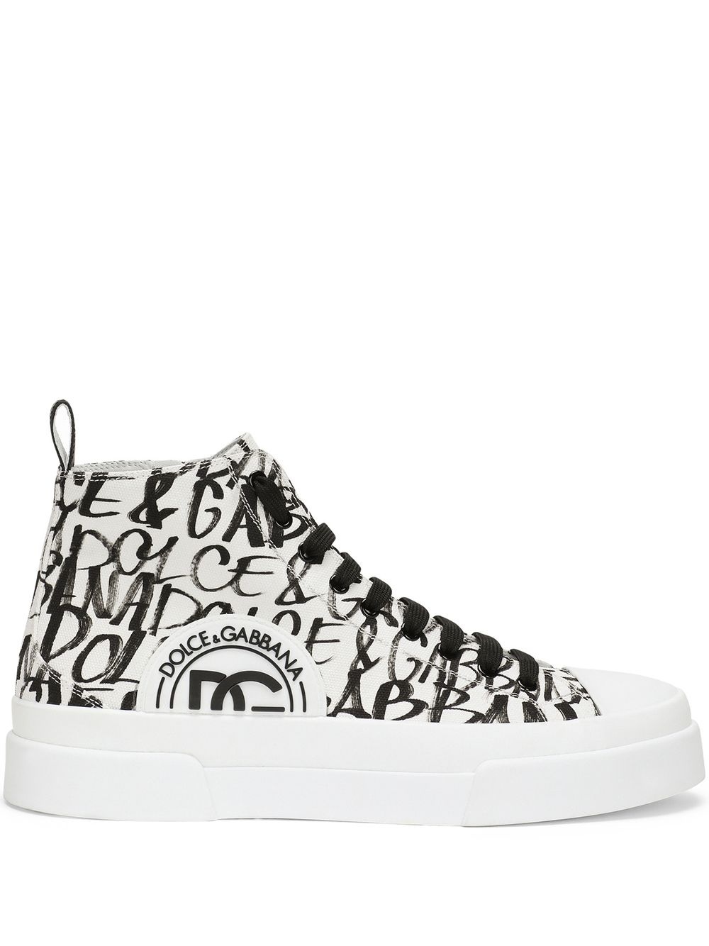 logo-print high-top sneakers - 1