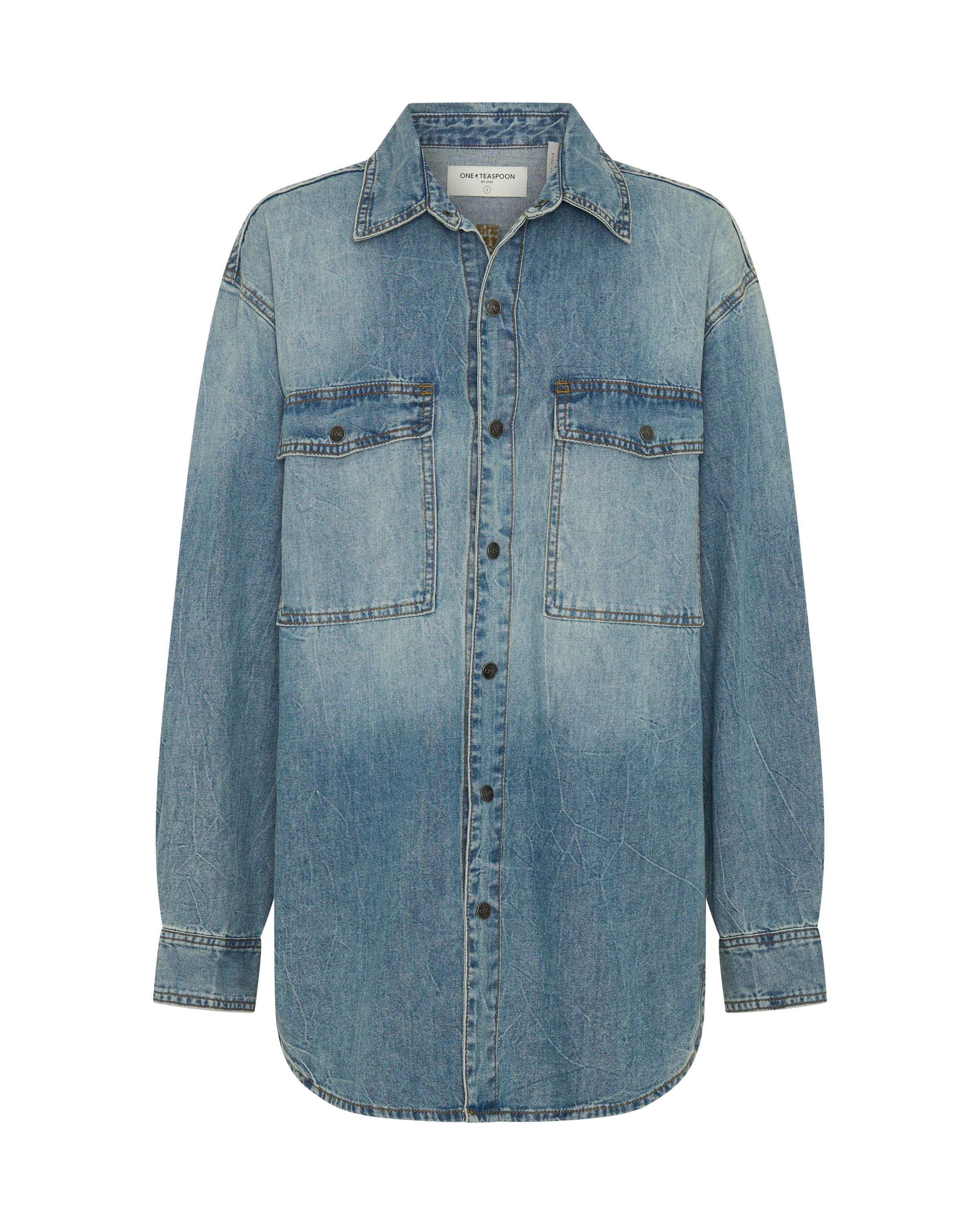 Essential Denim Shirt - Blue Crush - 1