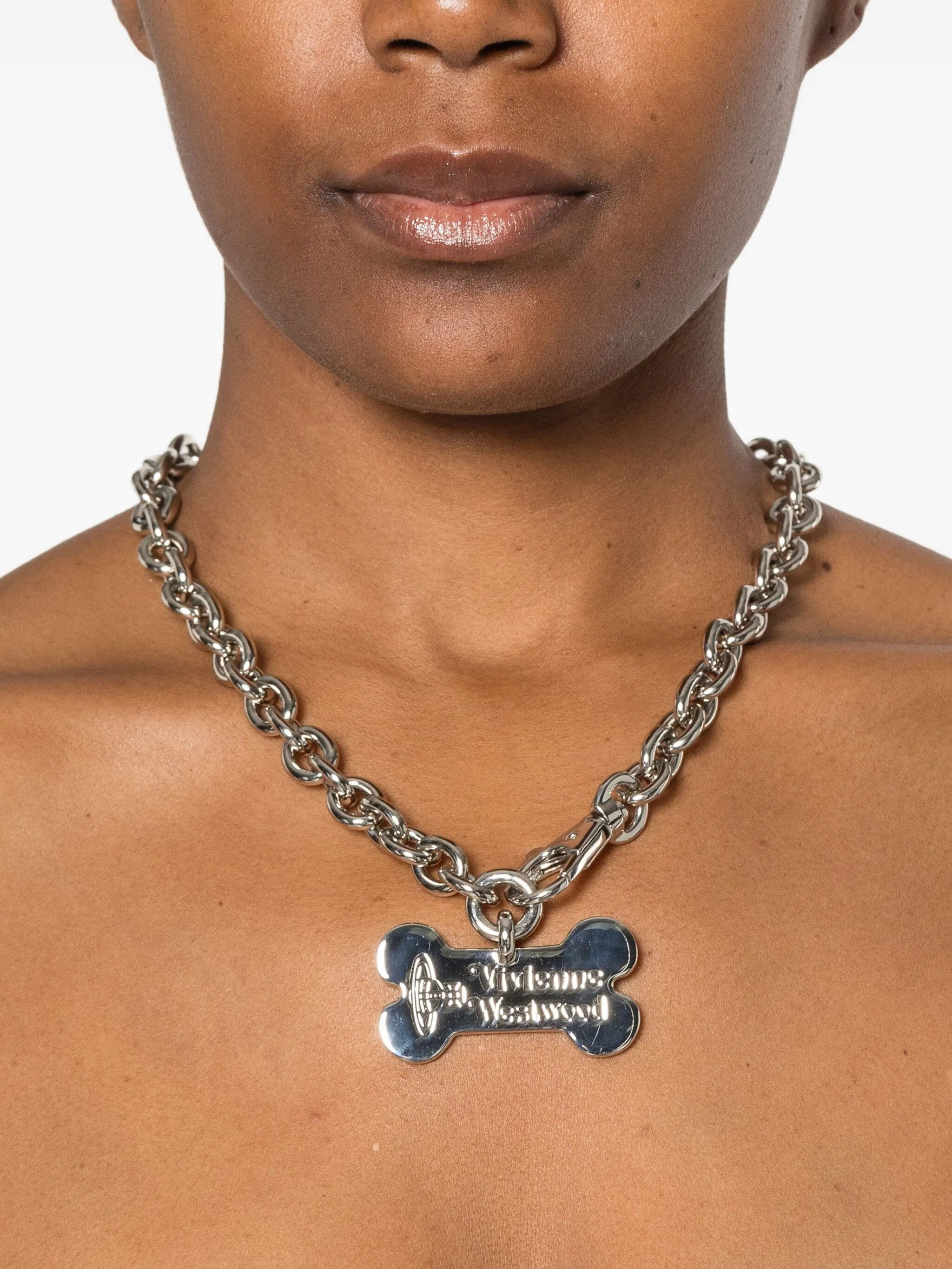 Vivienne Westwood Bone Pendant Necklace - 3