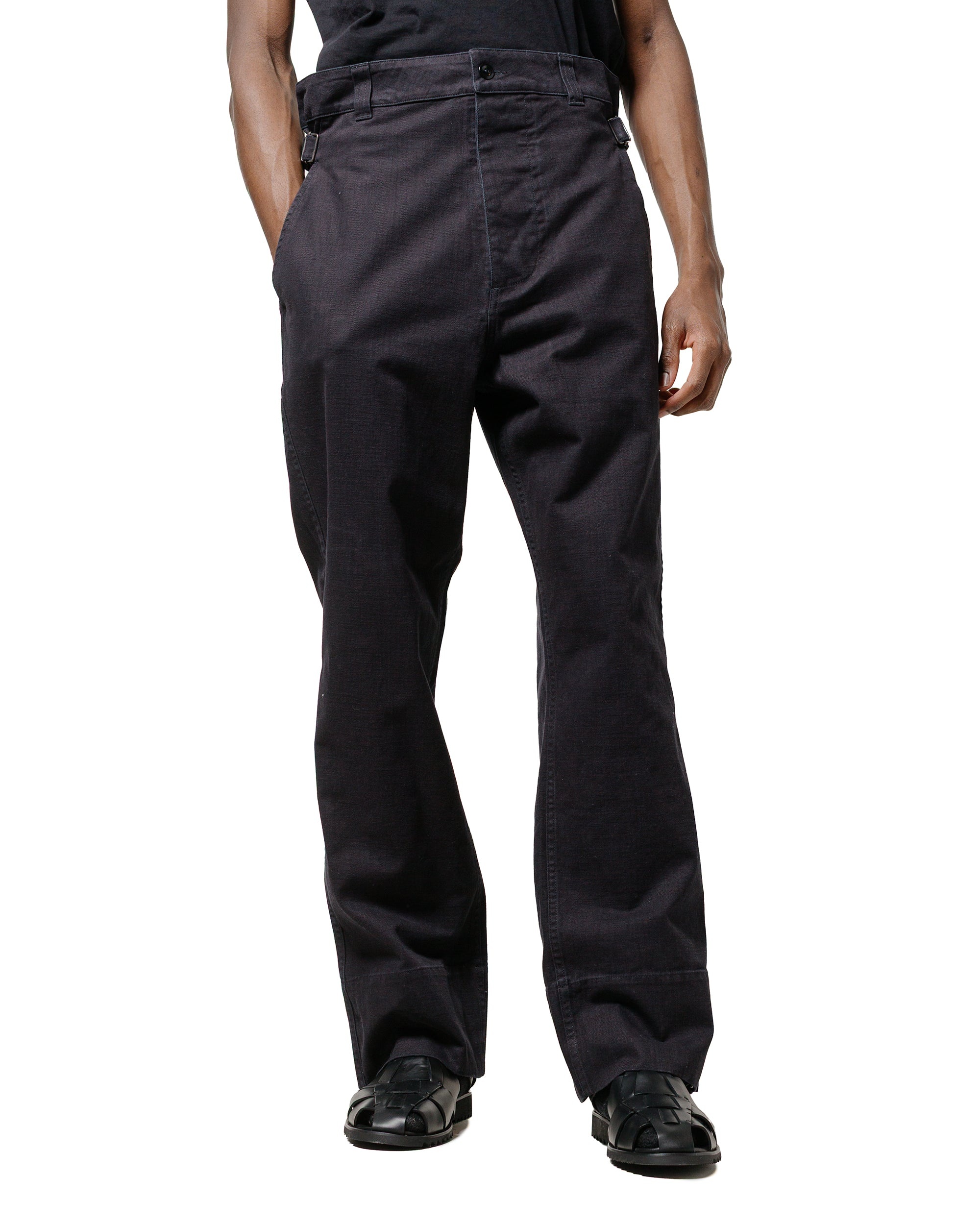 MHL Waist Tab Chino Indigo Twill Indigo - 2