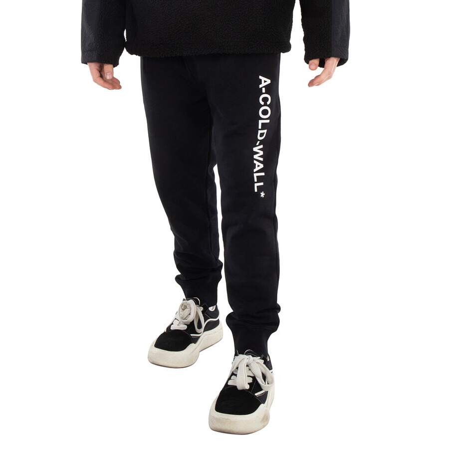 A Cold Wall Black Essentials Logo-Print Track Pants - 3