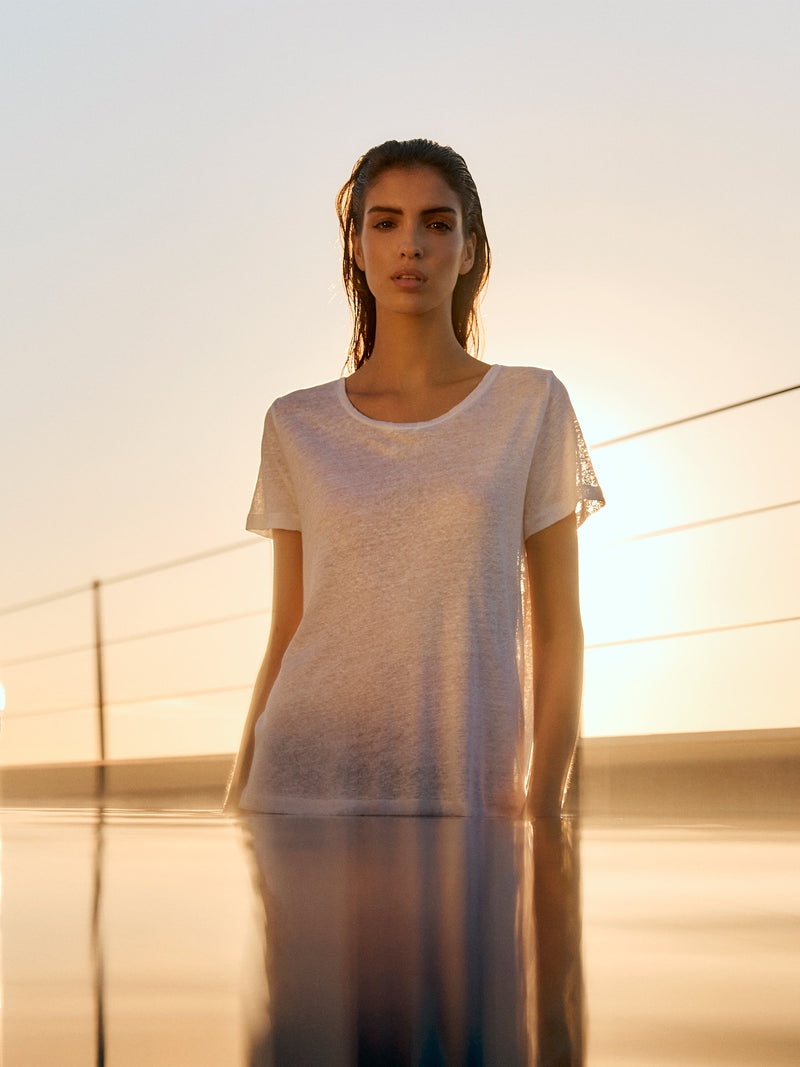 Women's T-Shirt Jordan Linen White - 2