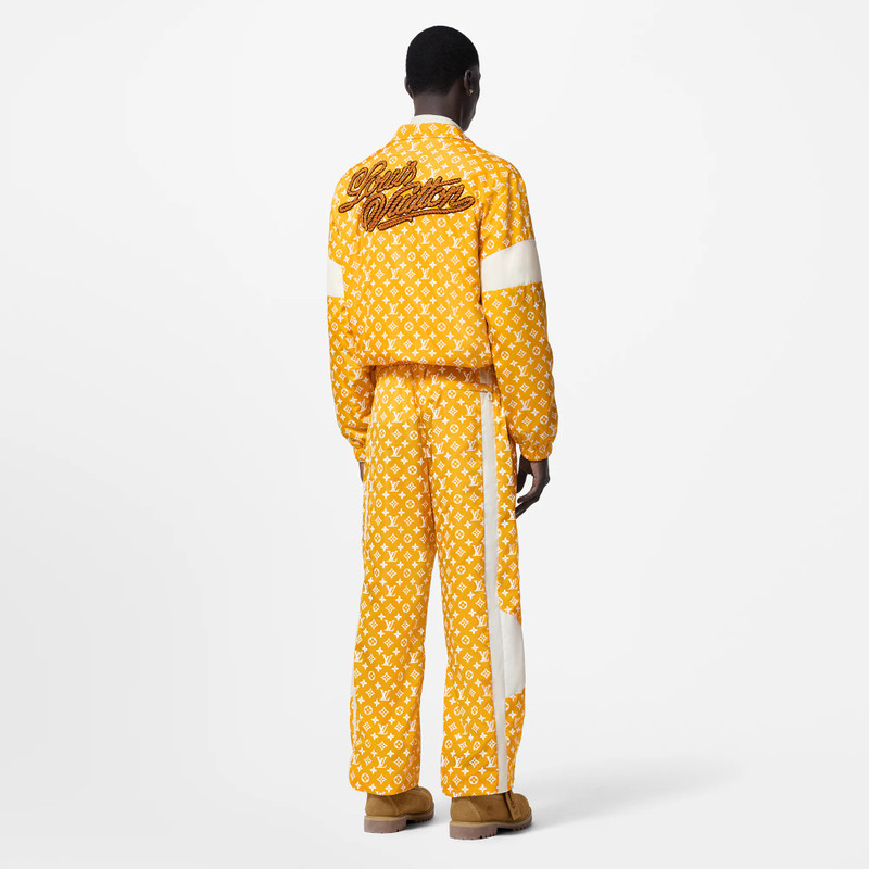 Monogram Printed Technical Track Top 2