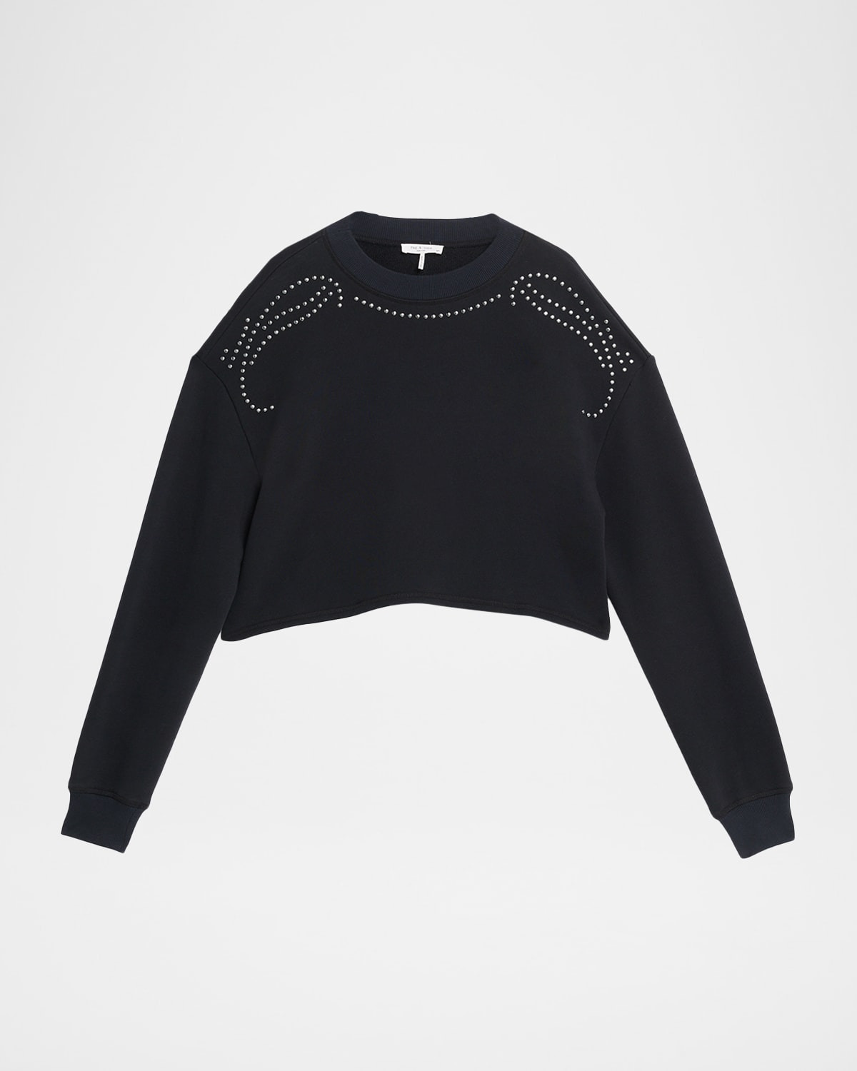 Cropped Vintage Terry Sweatshirt - 1