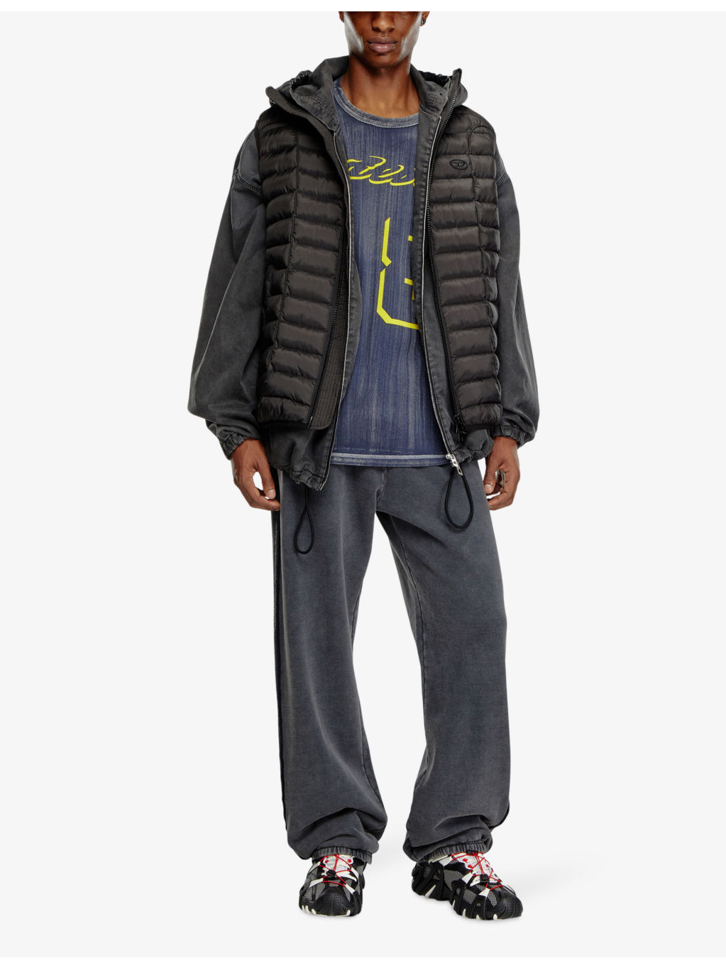 W-Temple quilted shell gilet - 2