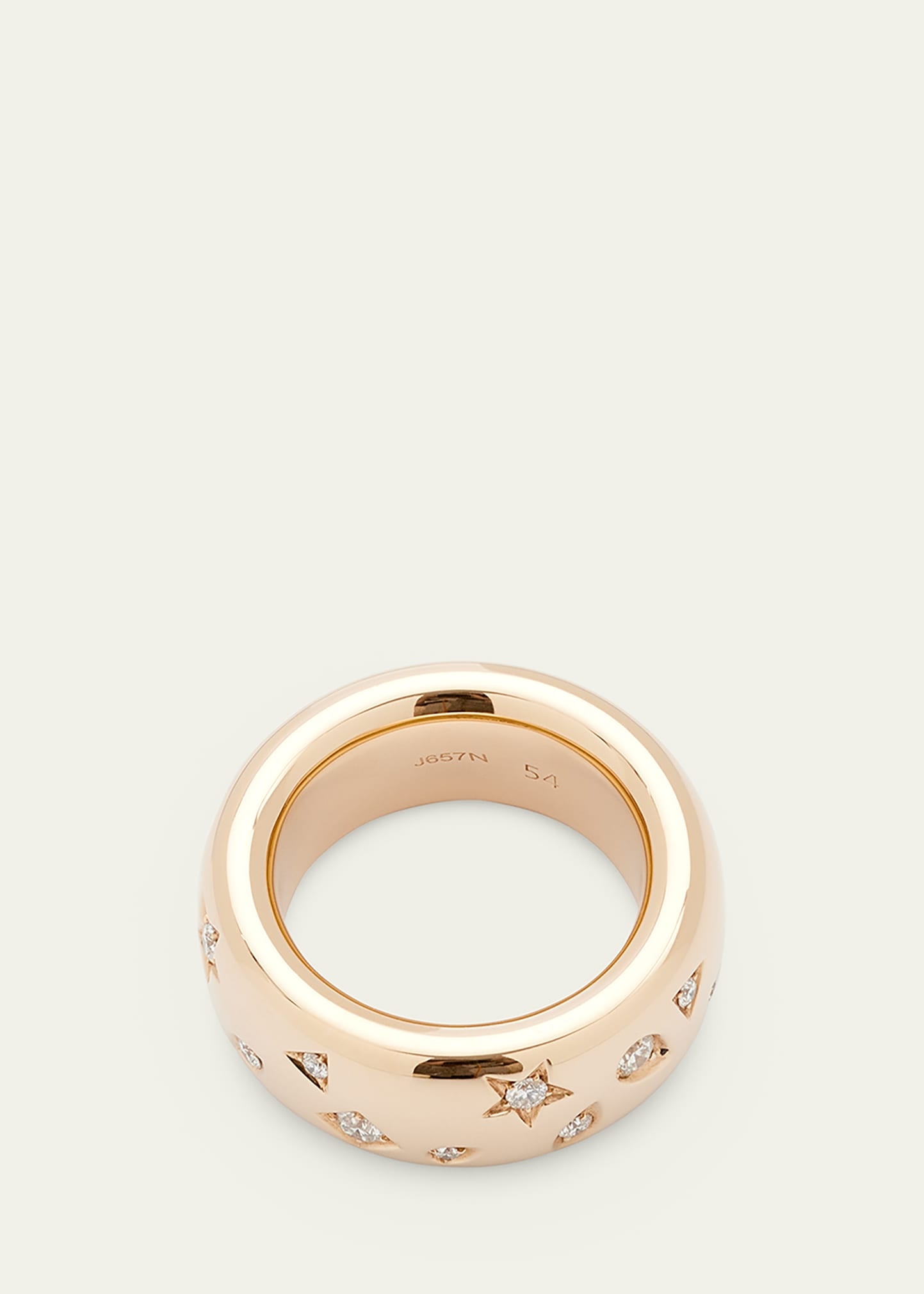 18K Rose Gold ICONICA Ring with Diamonds, 0.66tcw - 4