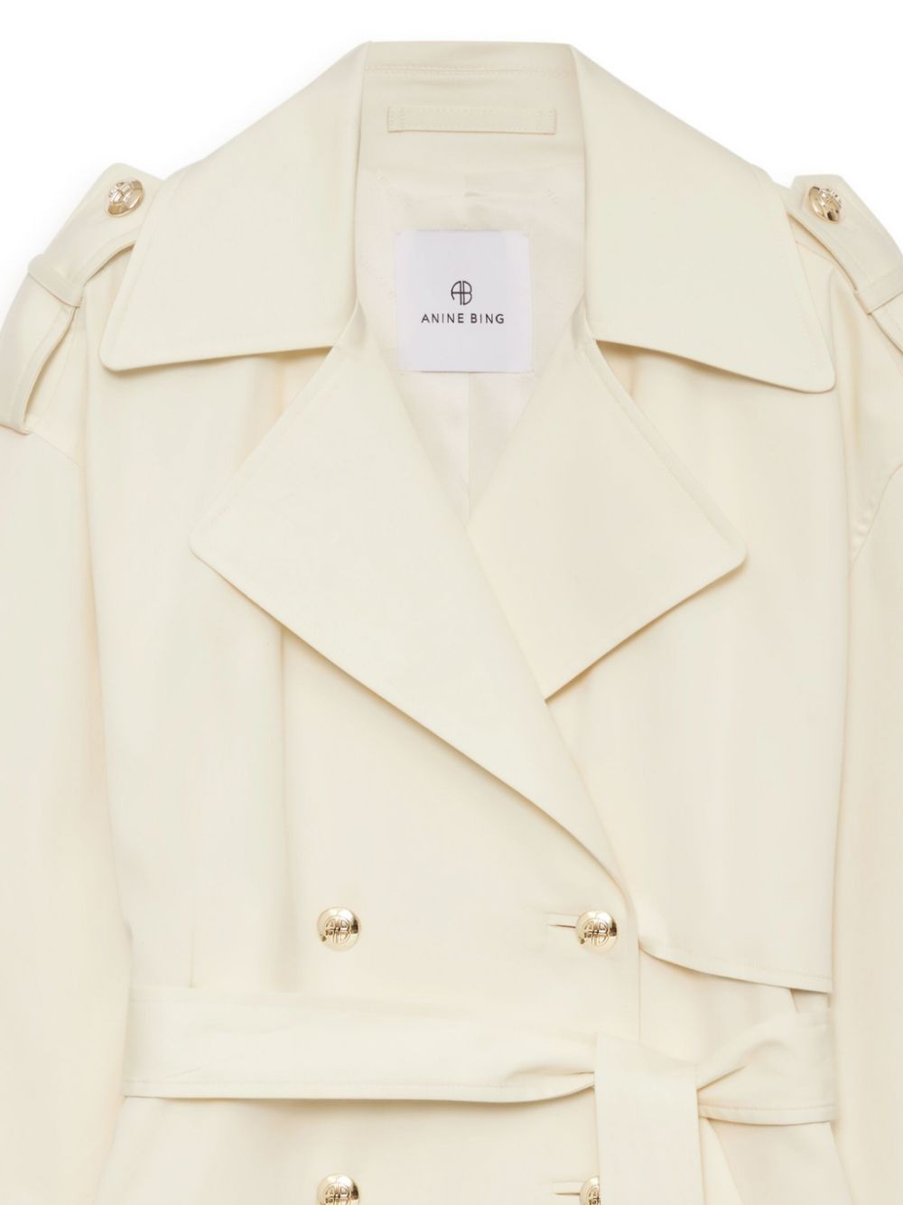 Layton button-detail oversize trench - 4