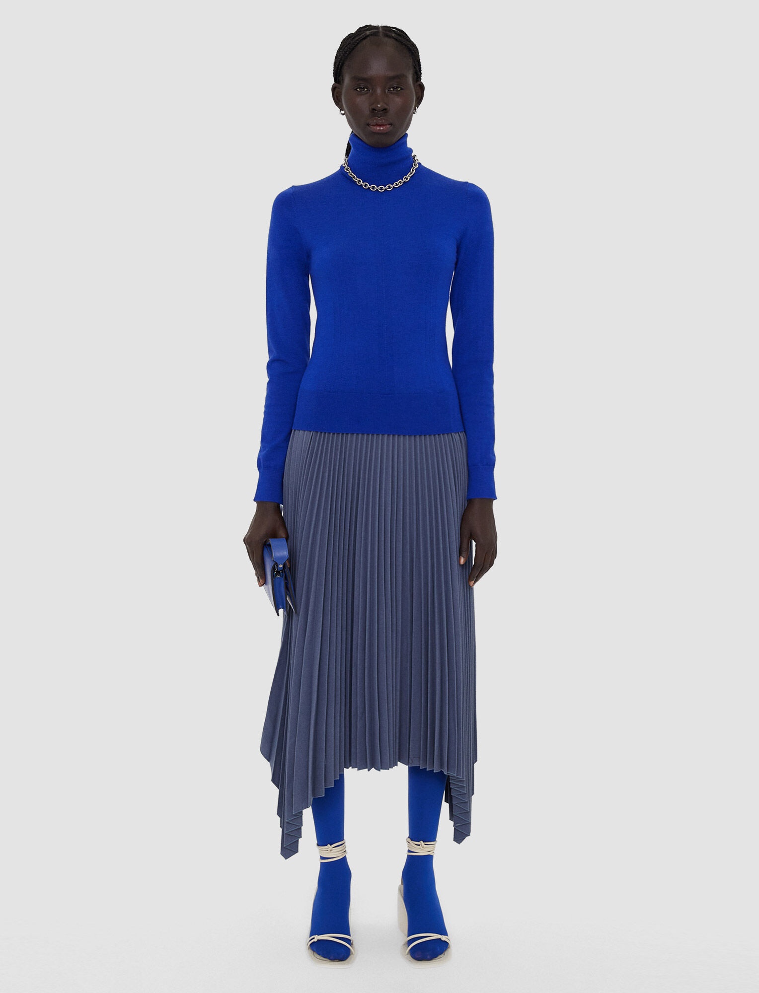 Cashmere Stretch High Neck Jumper - 1