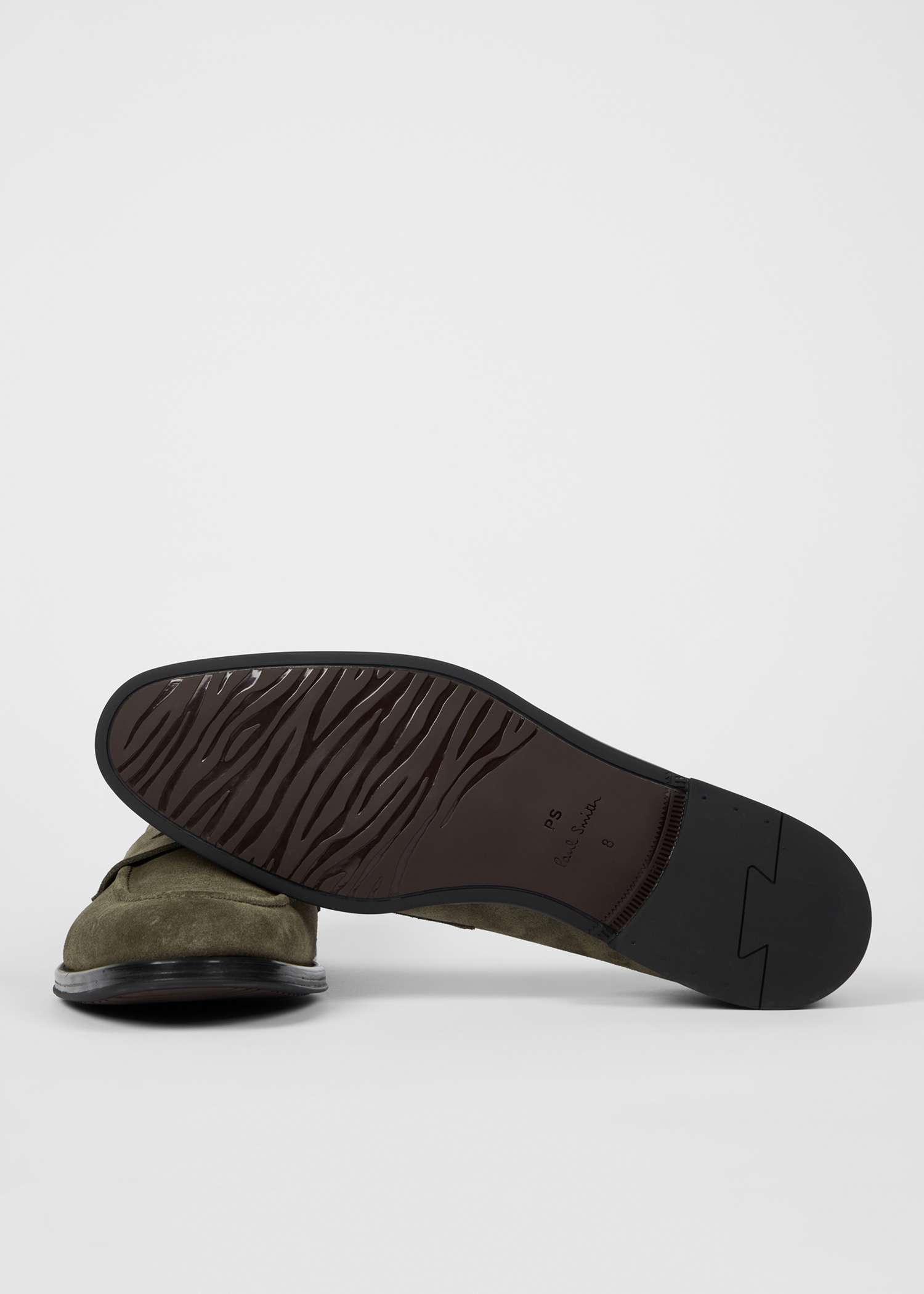 Khaki Suede 'Pierce' Loafers - 5