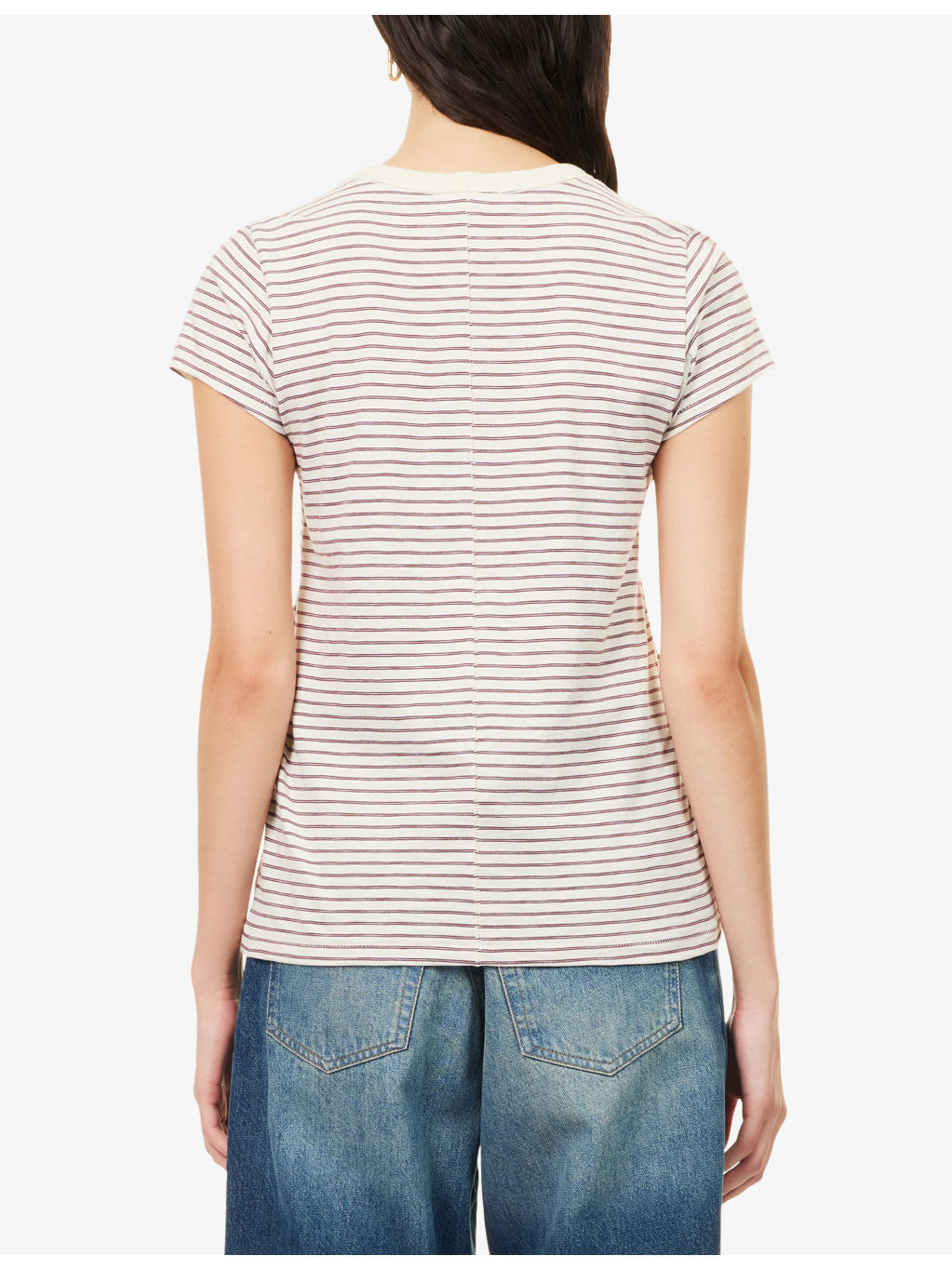 The Slub Striped Cotton-Jersey T-Shirt - 4
