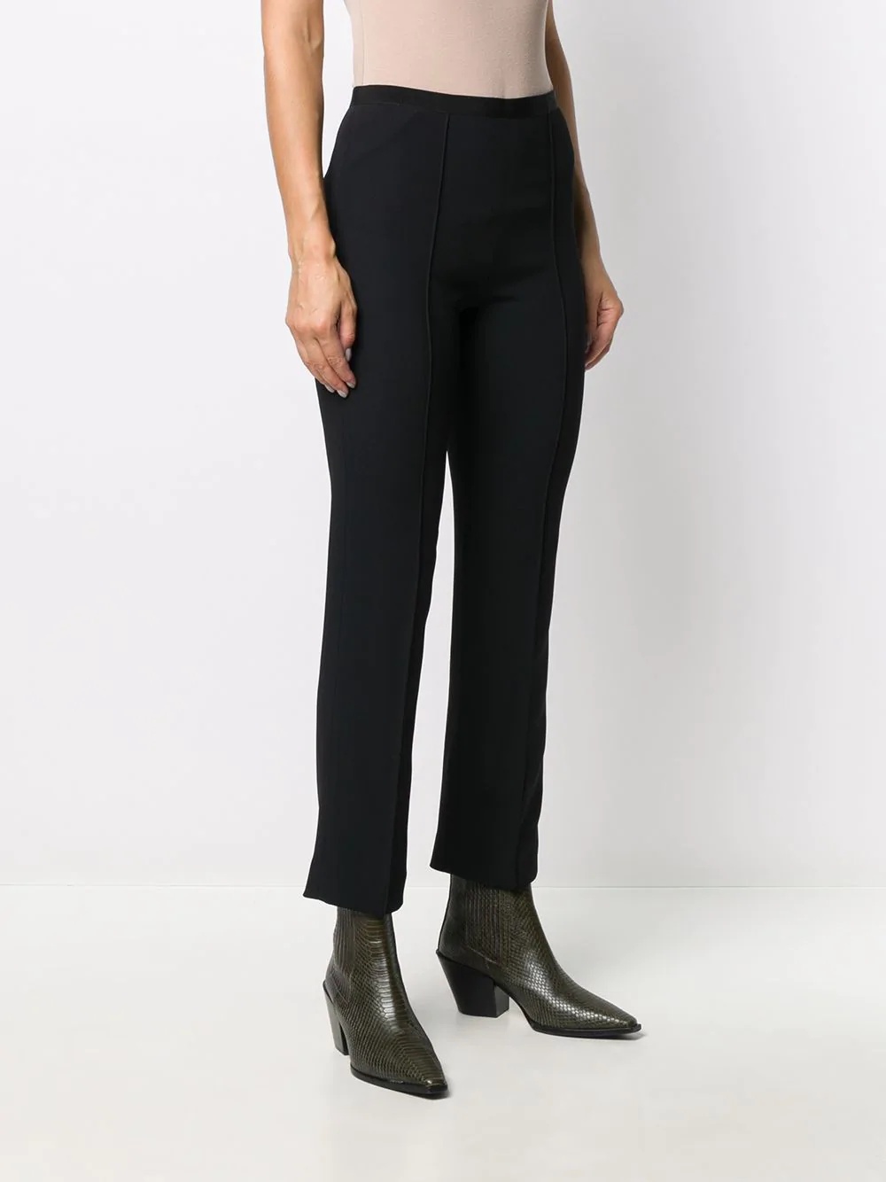 mid-rise straight trousers - 3