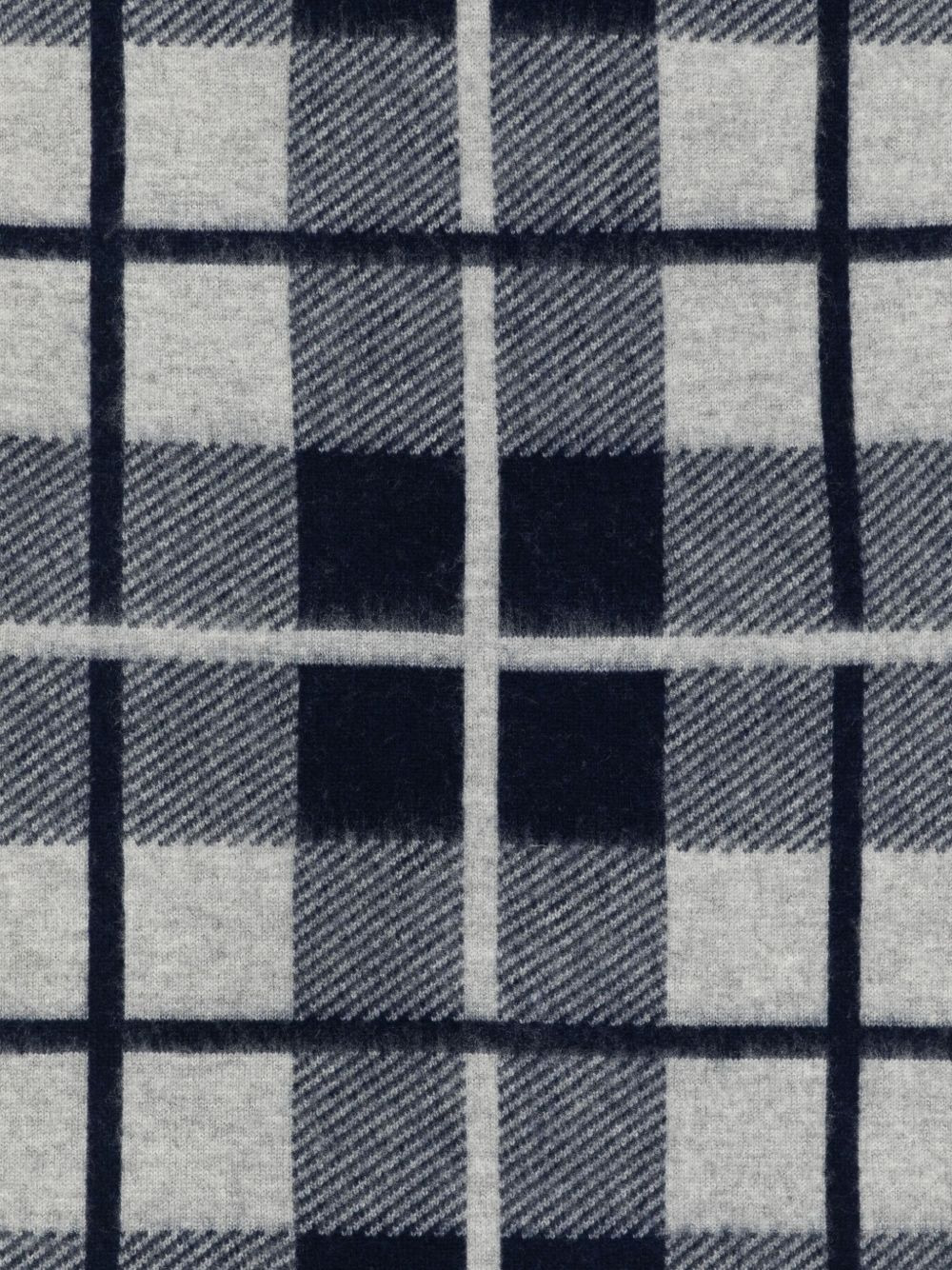 checked wool scarf - 2