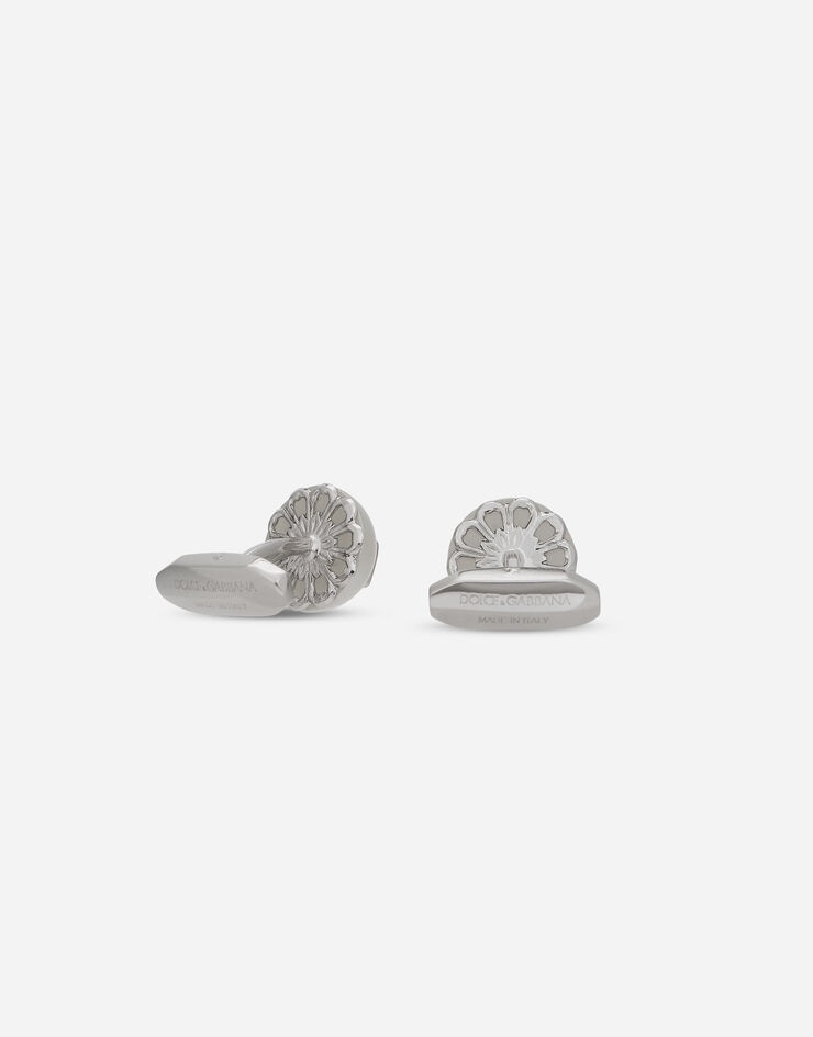 Cufflinks with pearl and DG logo - 2