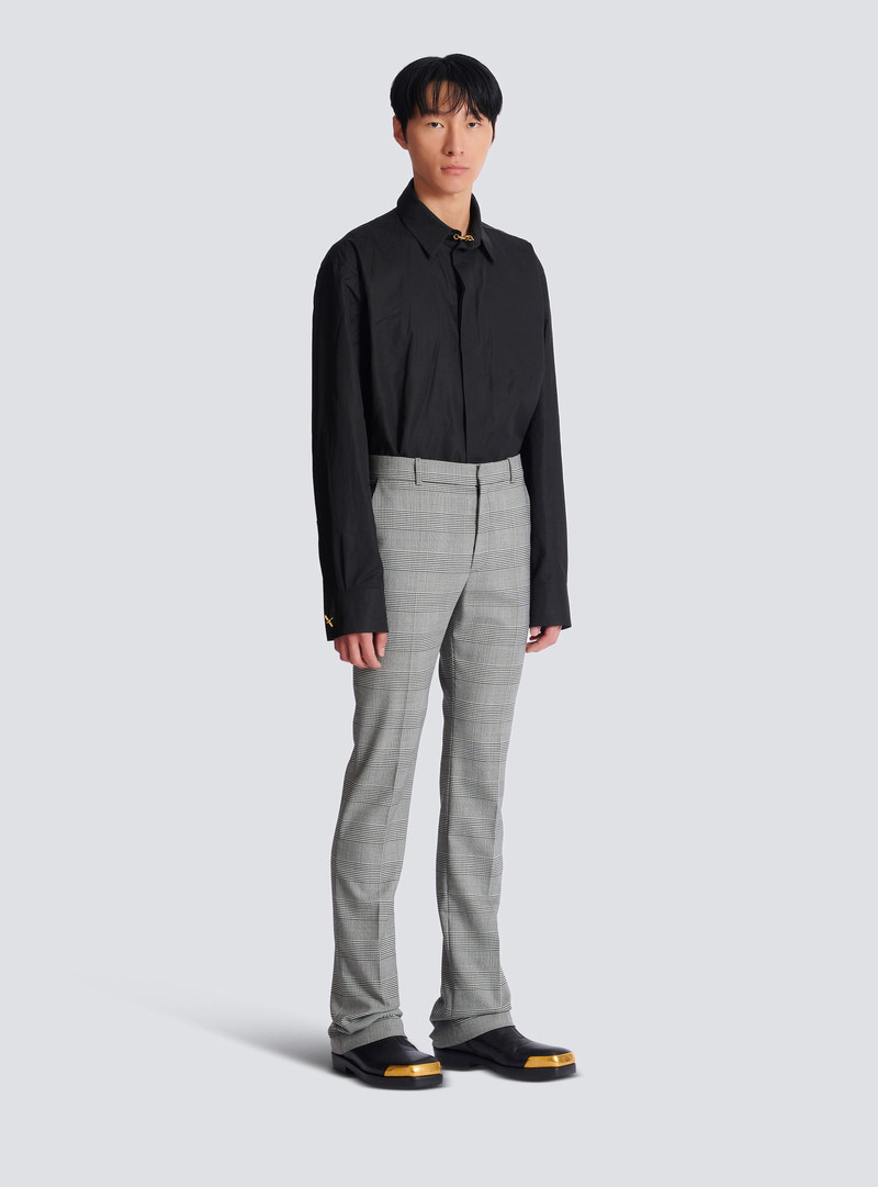 Darted trousers in Prince of Wales wool 3
