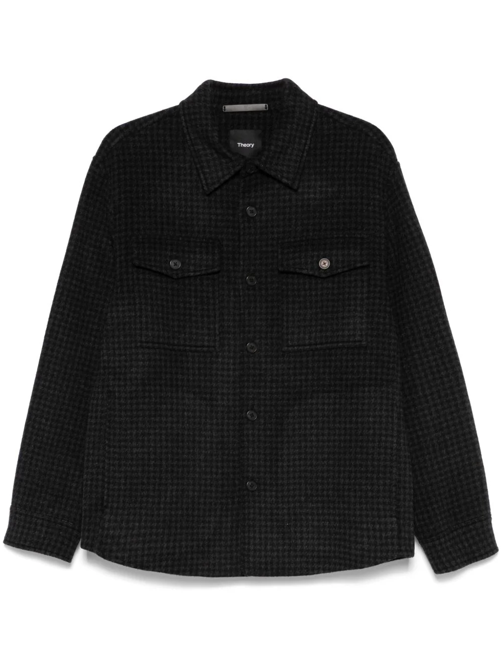 houndstooth-pattern jacket - 1